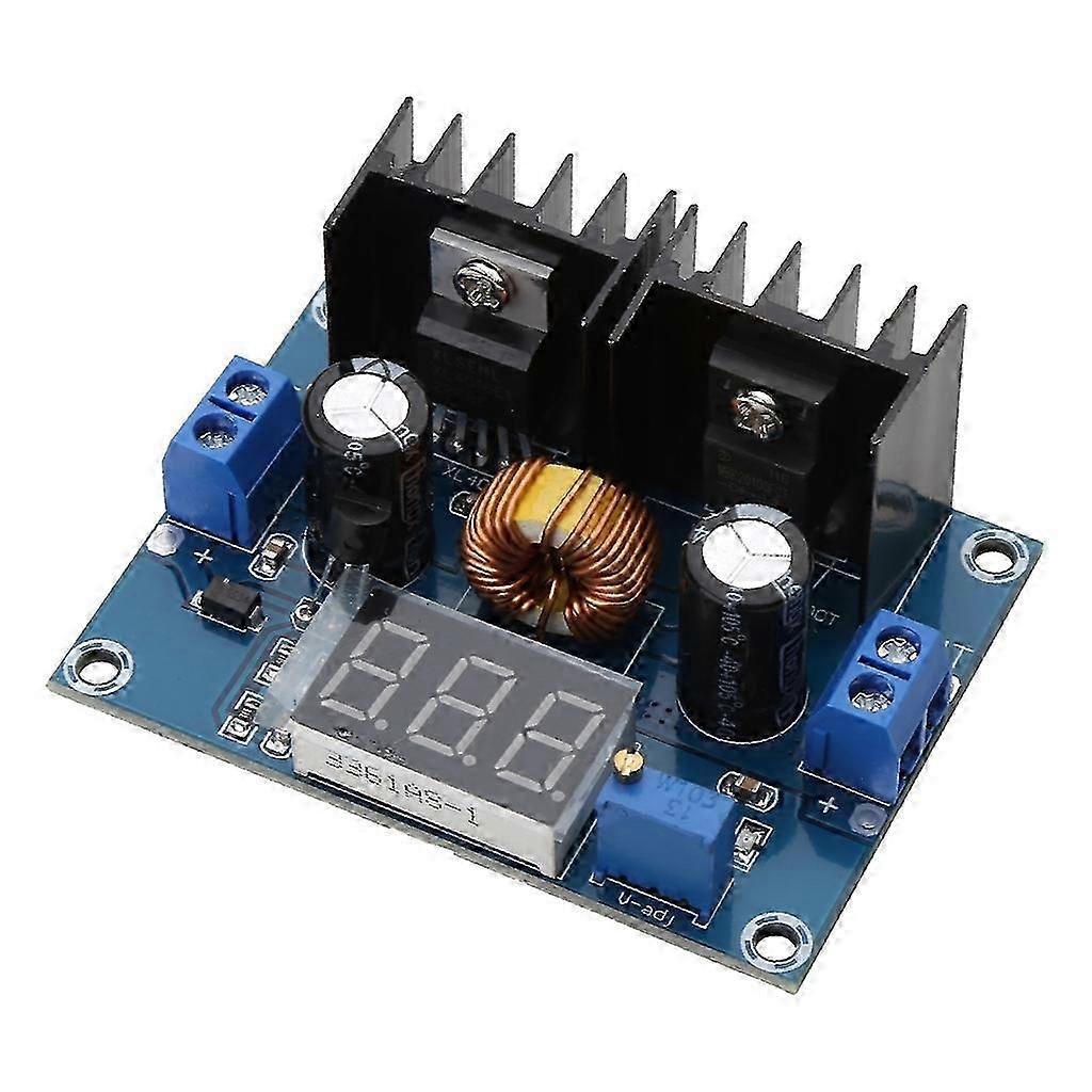 DC-DC Voltage Regulator 4-40V to 1.25-36V Adjustable PWM Converter with LED Voltmeter