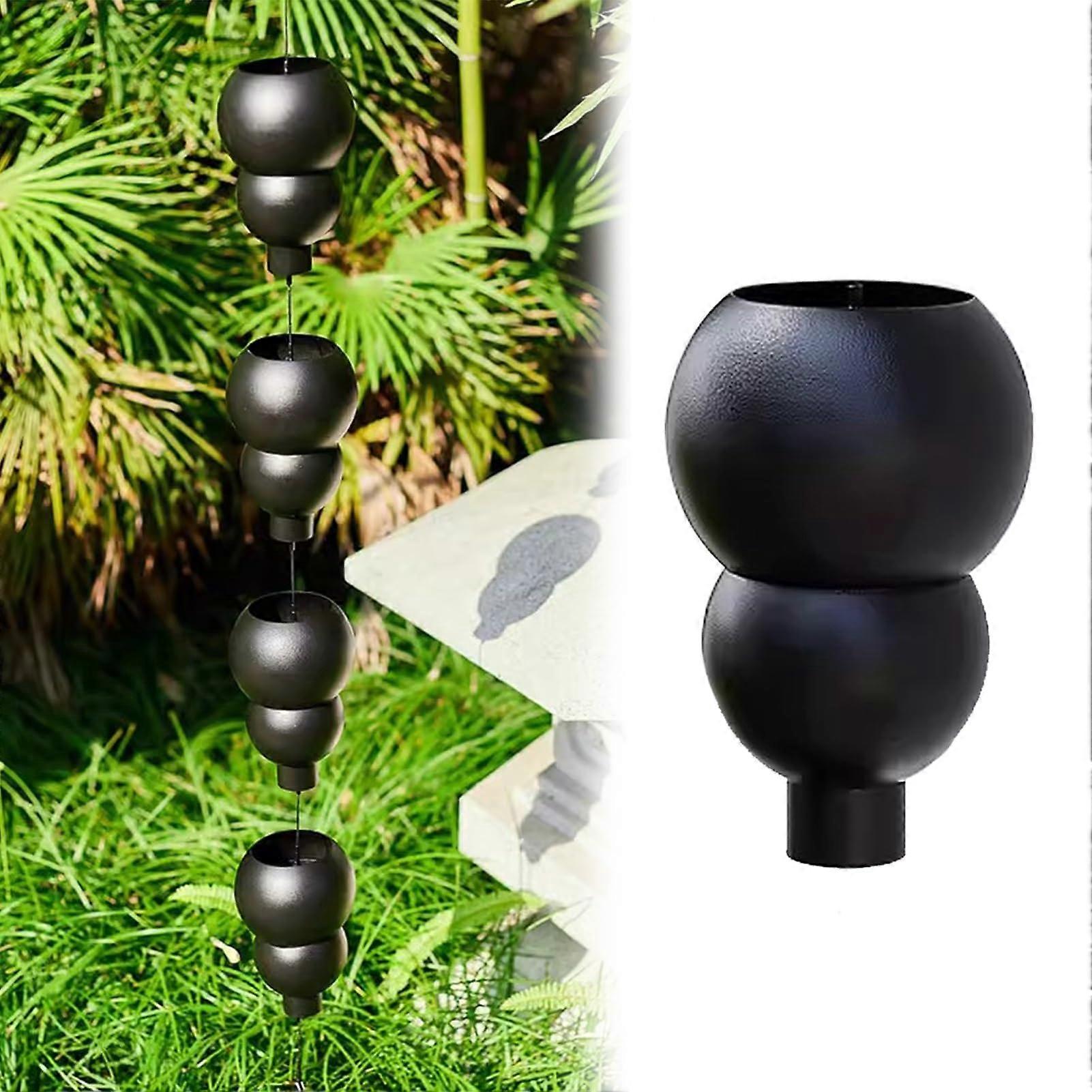 8ft Garden Rain Chain Pumpkin Shape, Gutter Downspout Extension Hanger (200cm)