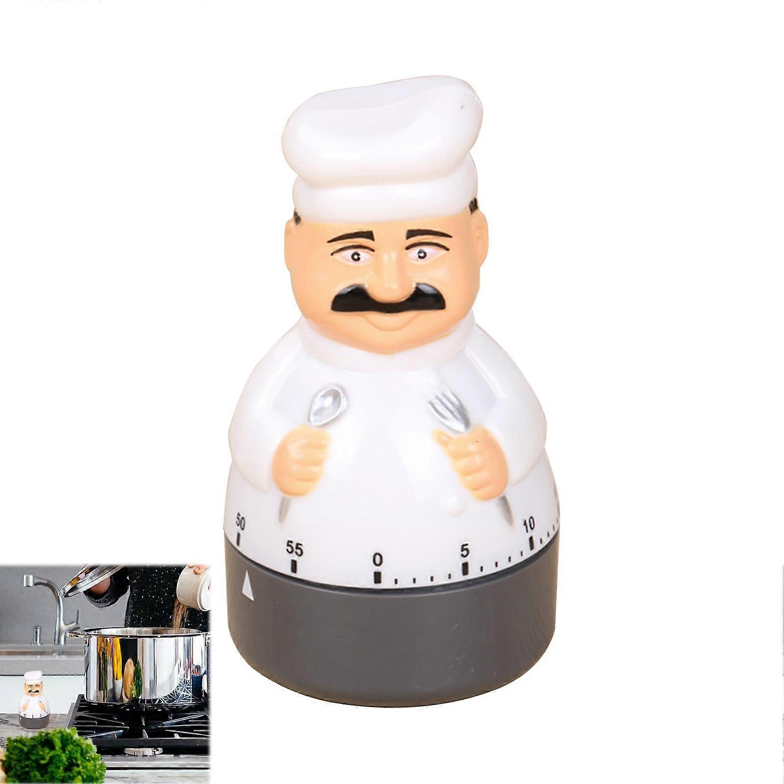 Timer, Kitchen Alarm Clock, Mechanical, Egg Timer, Short Timer, White