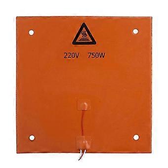 3d Printer Silicone Heated Bed Pad 310x310mm Heating Plate Mat 220v 750worange