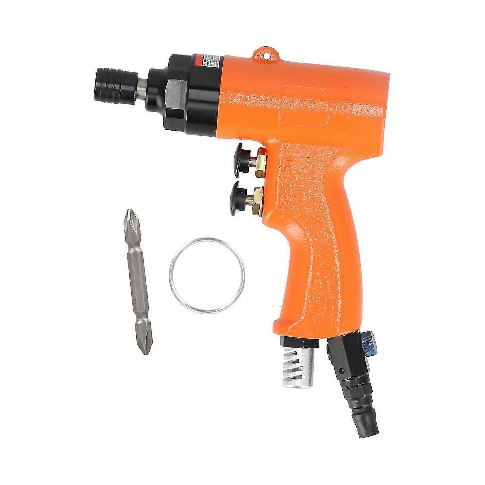 Pneumatic Air Screwdriver 5H Reversible 1/4in Handheld Connector Tool Set Kit