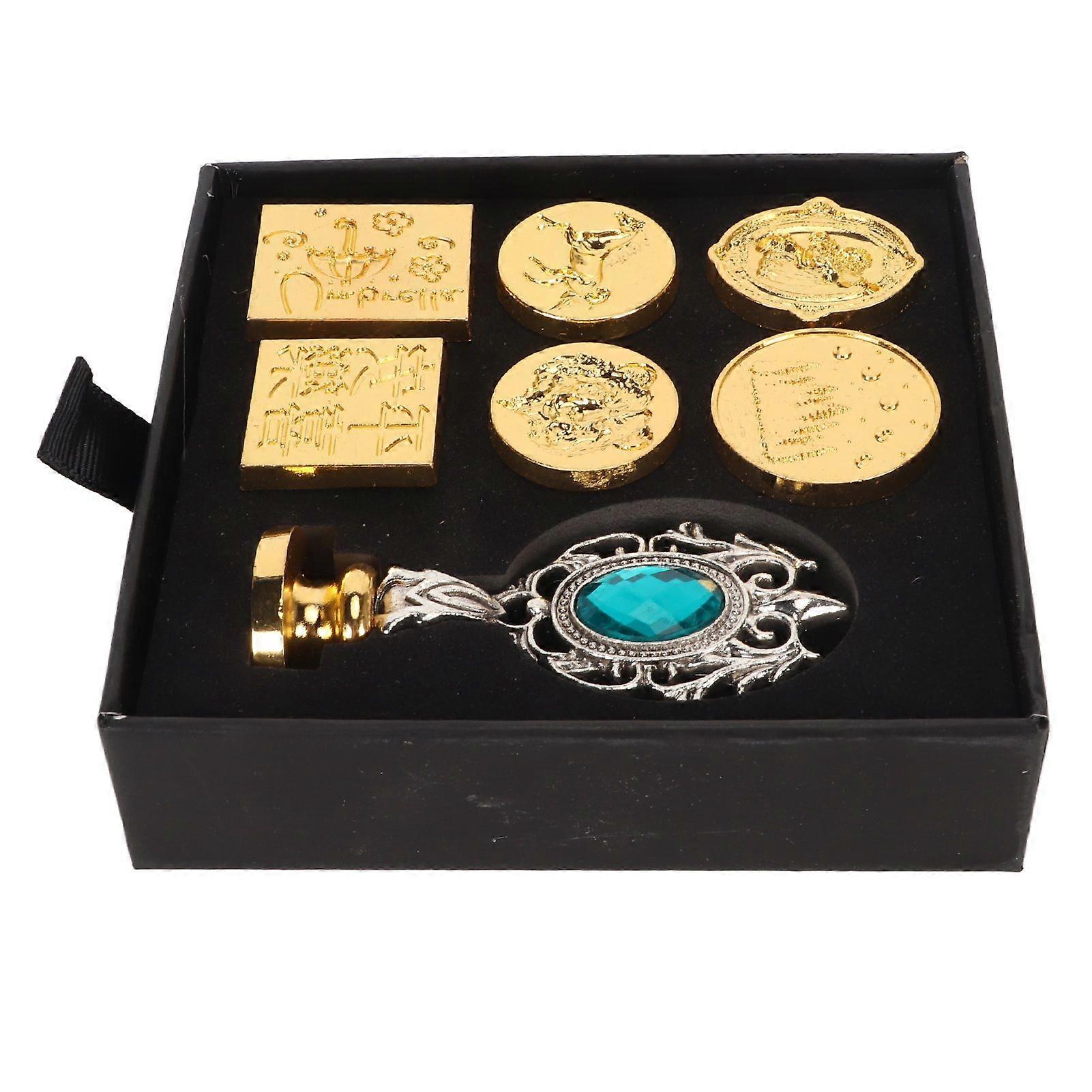 2025年最新モデルワックススタンプシールレトロスタイル取り外し可能な合金彫刻パターン