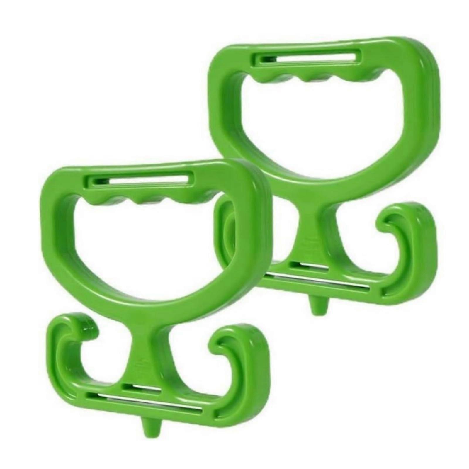 2er-Pack Robuste Einkaufstaschen Träger – Wiederverwendbare Kunststoffbeutelhalter Mit Bequemem Griff, Tragkraft 45,4 Kg