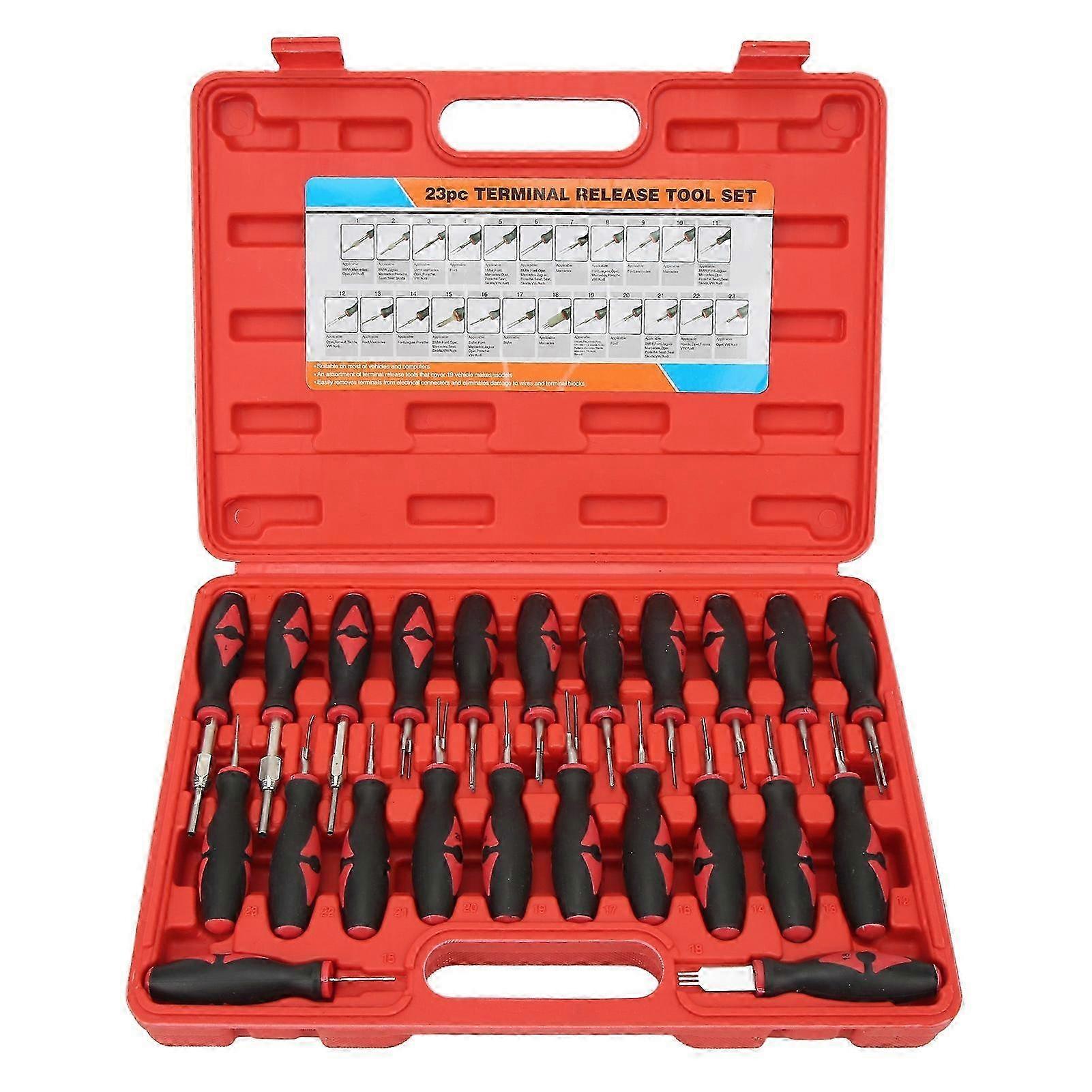 23PCS Terminal Release Kit Chrome Finish Rust Proof Comfortable Grasp Portable Replacement Suitable for a Certain Brand