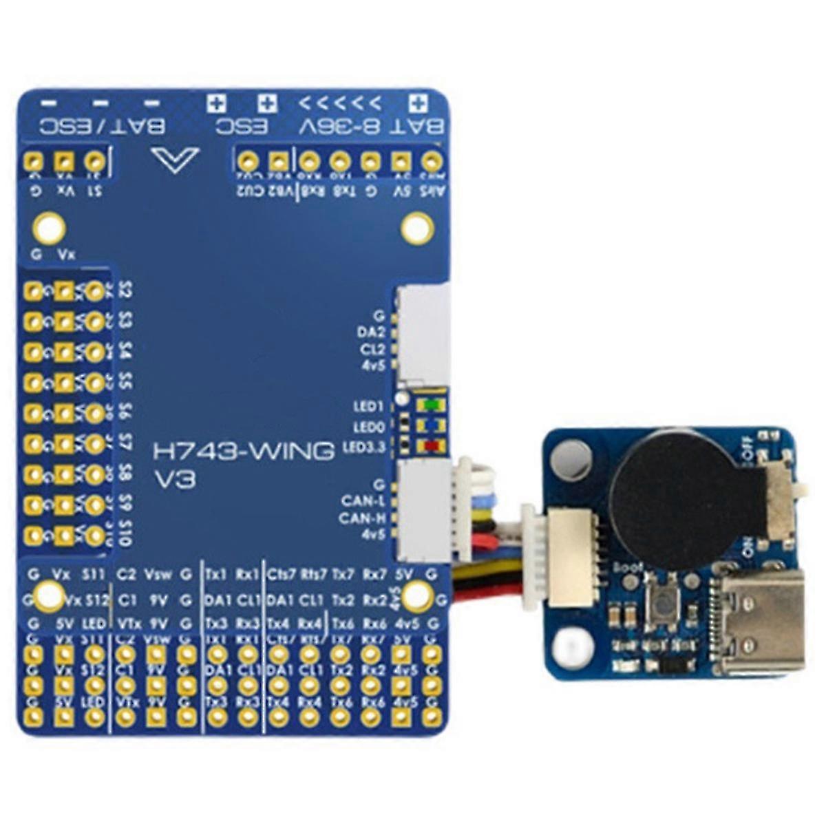 H743-wing V3 Flight Controller 3-8s Built-in Osd Baro Dual Camera