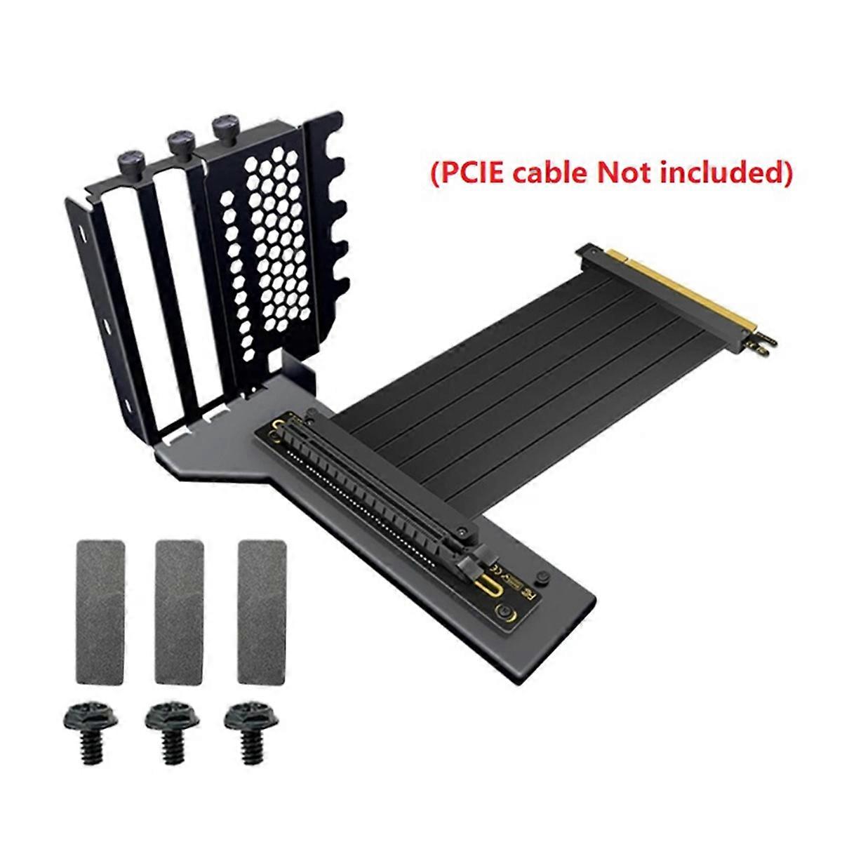 Universal Vertical GPU Holder Riser ATX Matx Case VGA Grafikkarte Lenkhalterung für 3090, 4090 Grafikkarten Schwarz