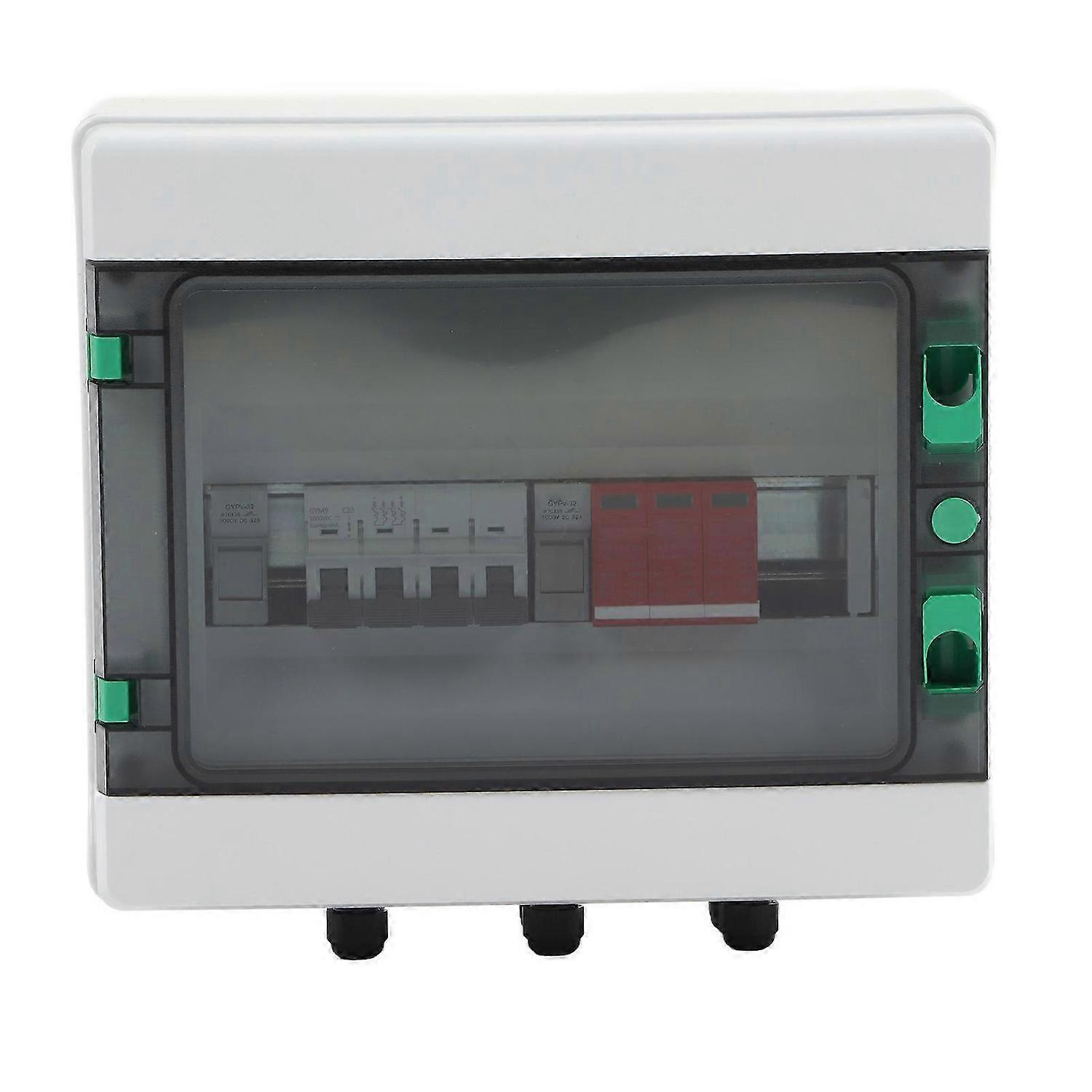 PV Combiner Box 1 String PV Input 1 Output with Surge Protector Fuse for MPPT Converter