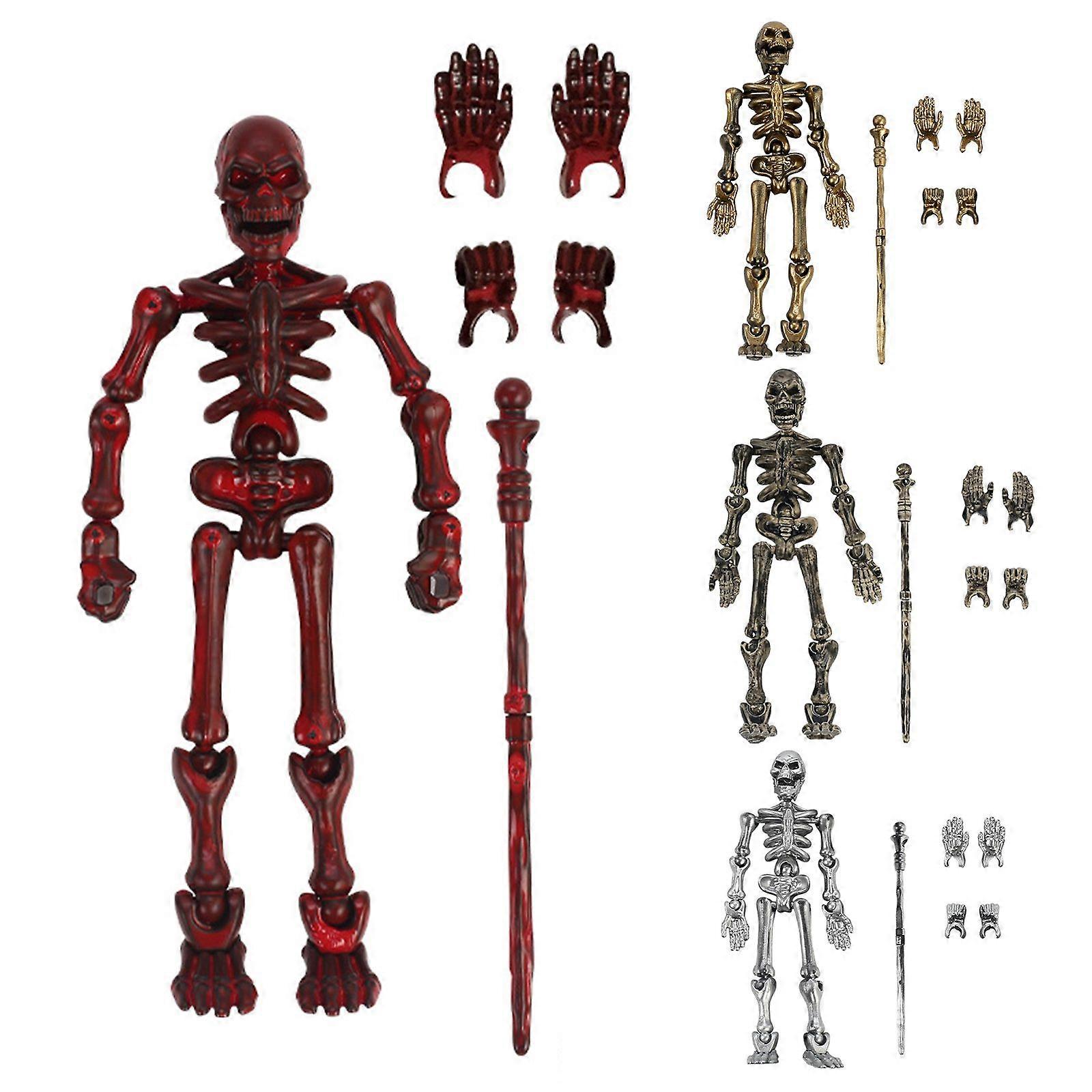 Skeleton Action Figures Multi-Jointed skeleton Full Body Model Rotating