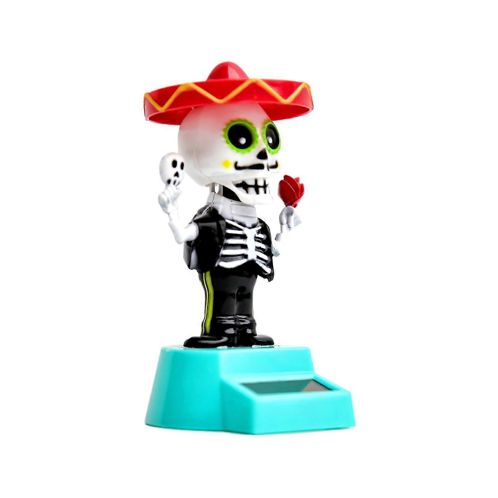 Solar Dance Toy Solar-Powered Dancing Figures Sun Skeleton Window Decor For Dashboard Desk Home