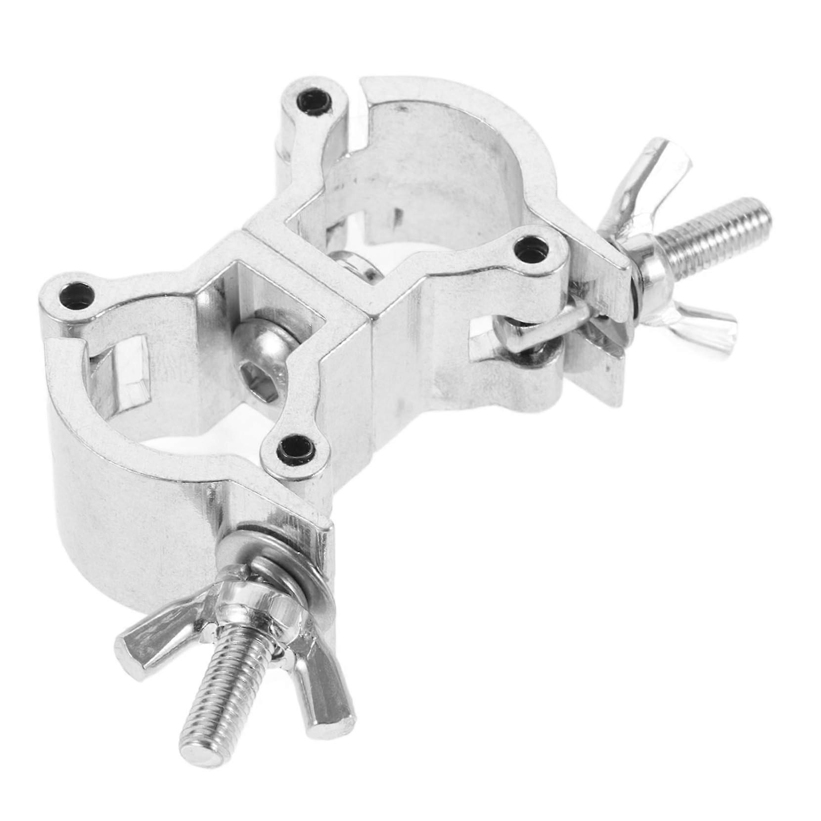 Light clamp with dual ring buckle, lightweight and versatile for stage lighting and props, easy to install.