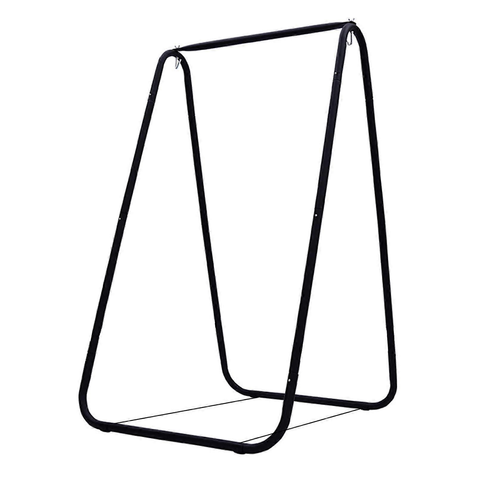 Heavy Duty Hammock, A Frame, Portable Metal Swing Frame, Supports up to 200 lbs Black