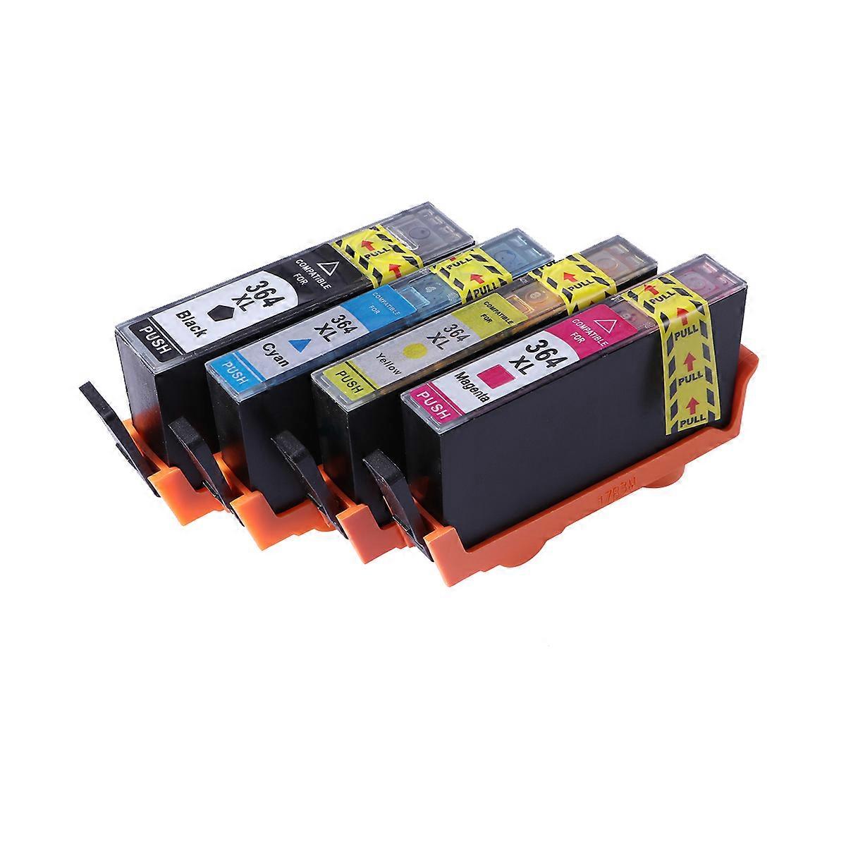 High Yield Ink Cartridge Works Printer Supplies Daily Printing 4Pcs Black Yellow Blue