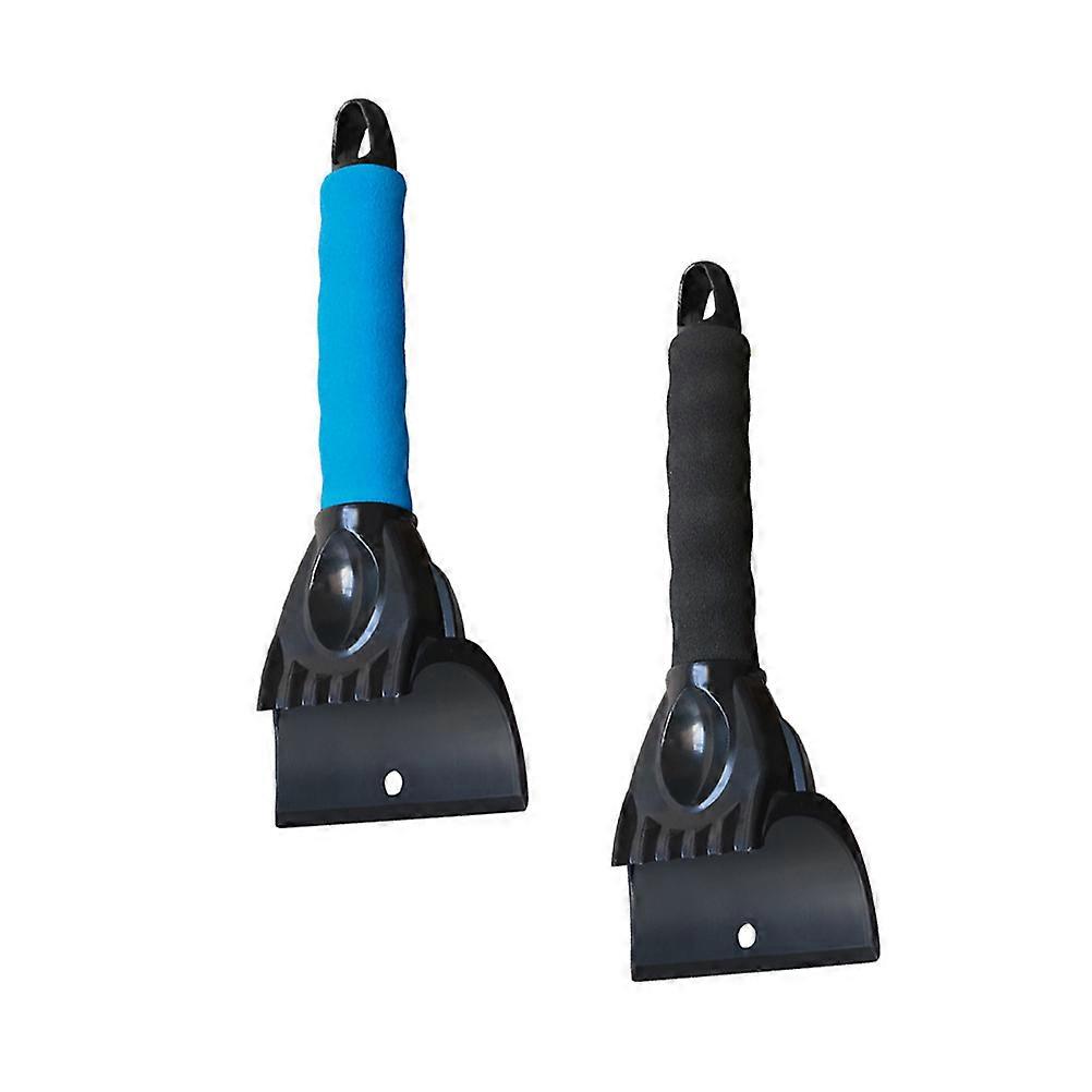 Manual Snow Pusher Winter Snow Ice Scraping Tool Frost Removal for Auto Blue 25.5 x 9.5 x 3 cm 2Pcs