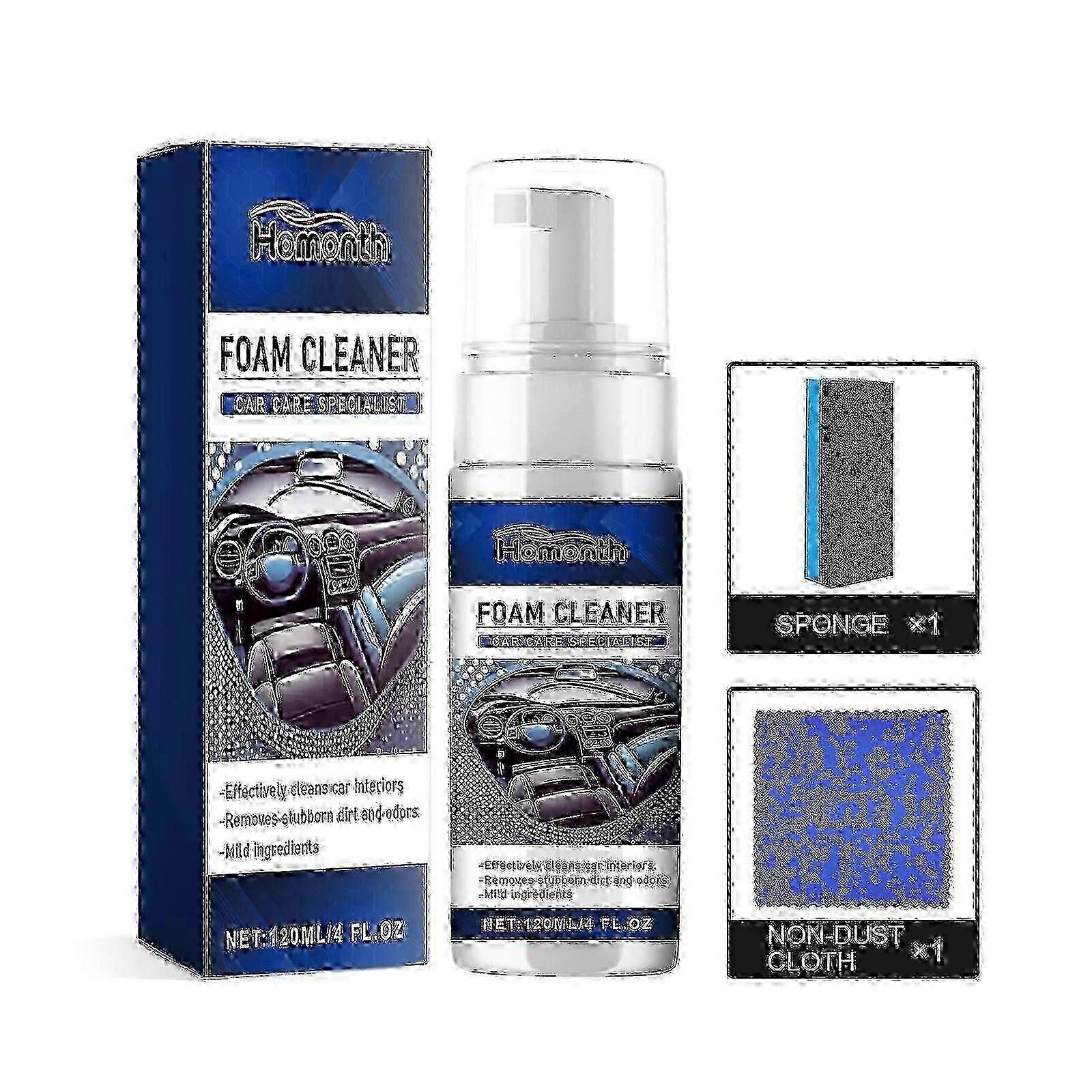 Foam Cleaner, Leather Interior Instrument Panel Clean Dust Reconditioning Agent