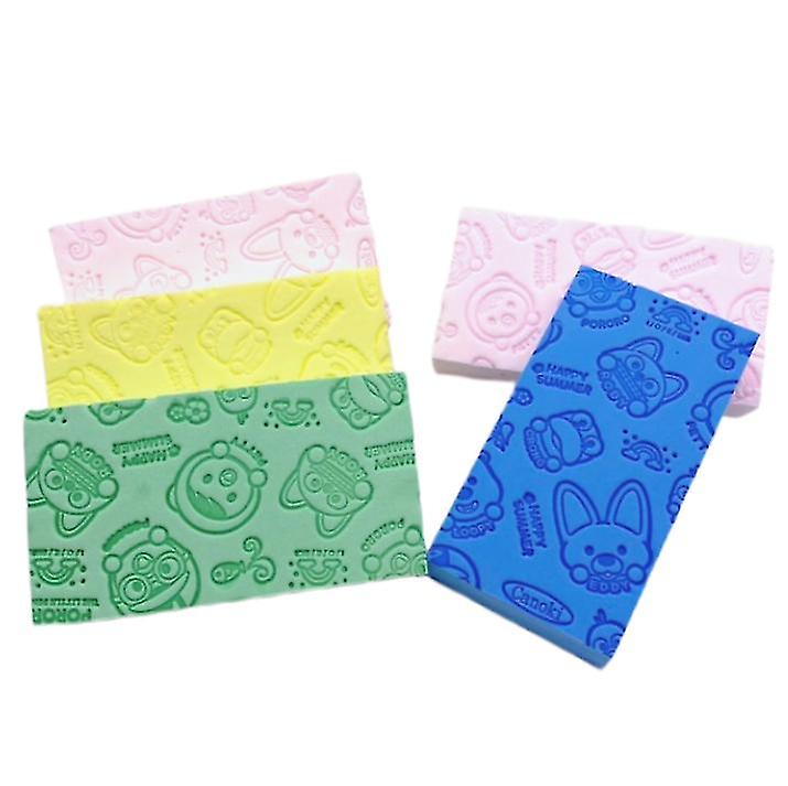 8pcs Éponge de bain Éponge de douche Exfoliant Éponge de bain Spon