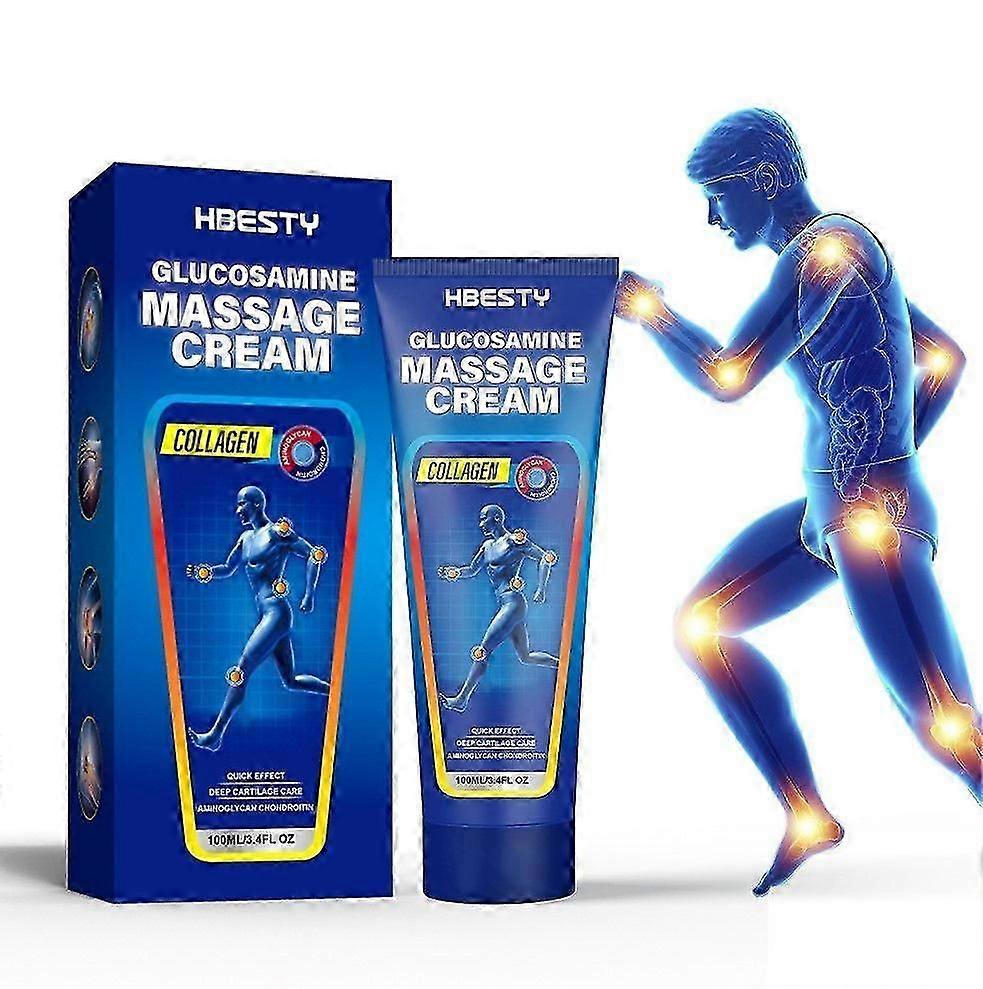 Glucosamine Massage Cream, Glucosamine Joint and Bone Cream, Joint Cream for Joint Activities Throughout the Body, For Back, Neck, Hands