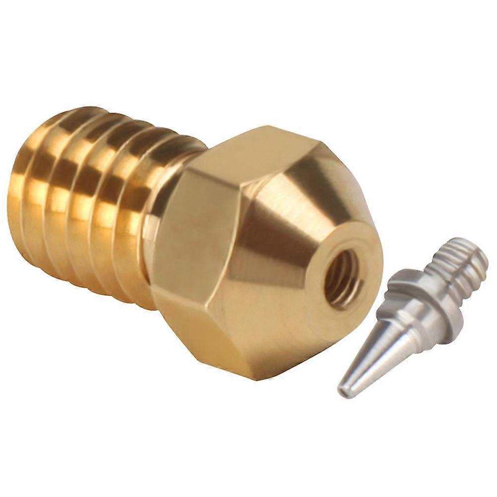 Thermal Efficient Nozzle 3D Printer Nozzle 3D Printer Parts 1.67x0.70x0.20cm Size Brass Material Smooth Flow