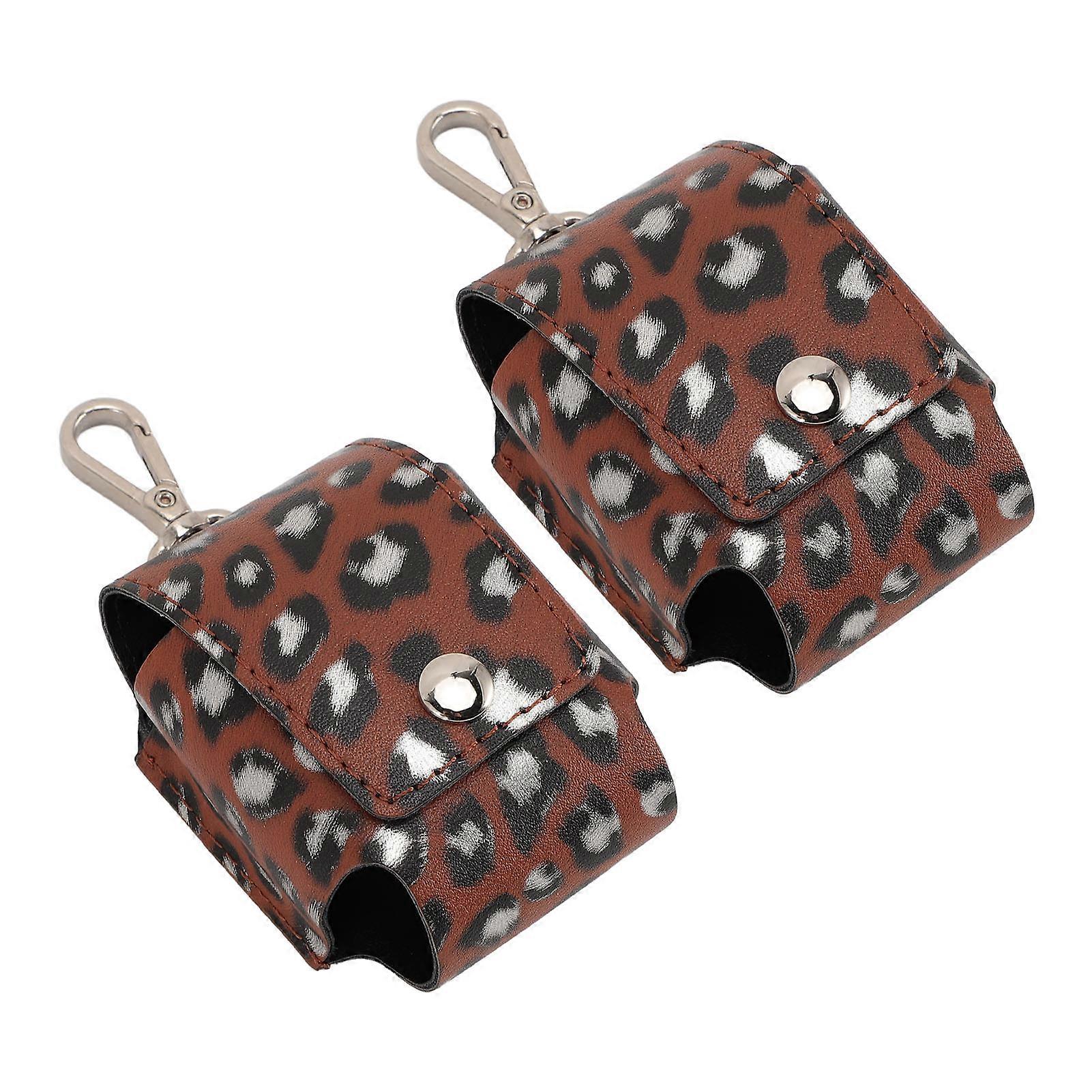 2pcs Fingertip Pulse Oximeter Carrying Case PU Leather Portable Pulse Oximeter Carry Case for Travel Home Storage