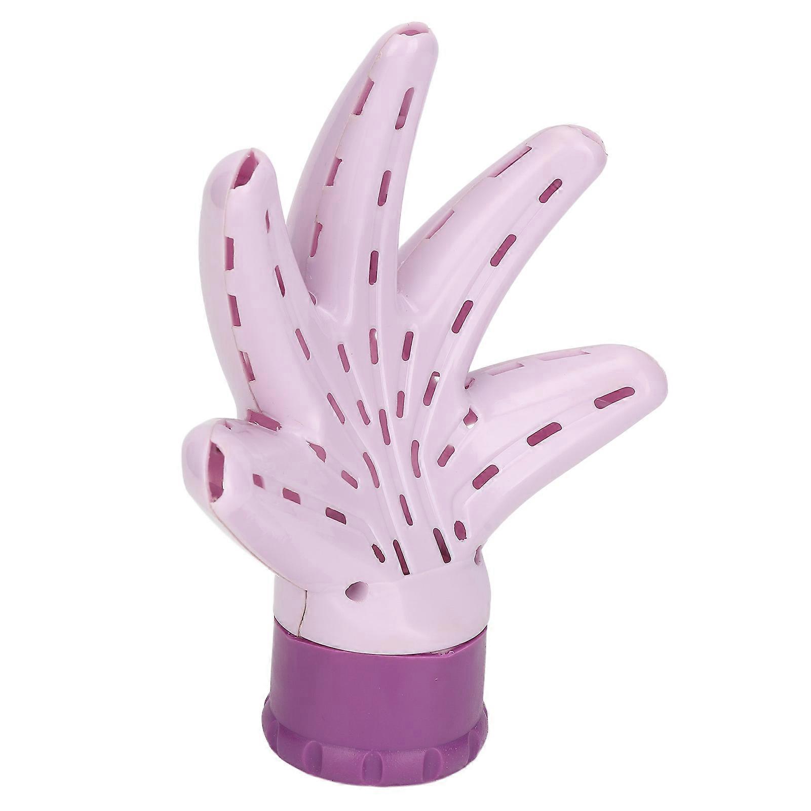 Hair Dryer Diffuser Professional Palm Shaped Blow Dryer Diffuser Attachment for Curly Wavy Hair Purple