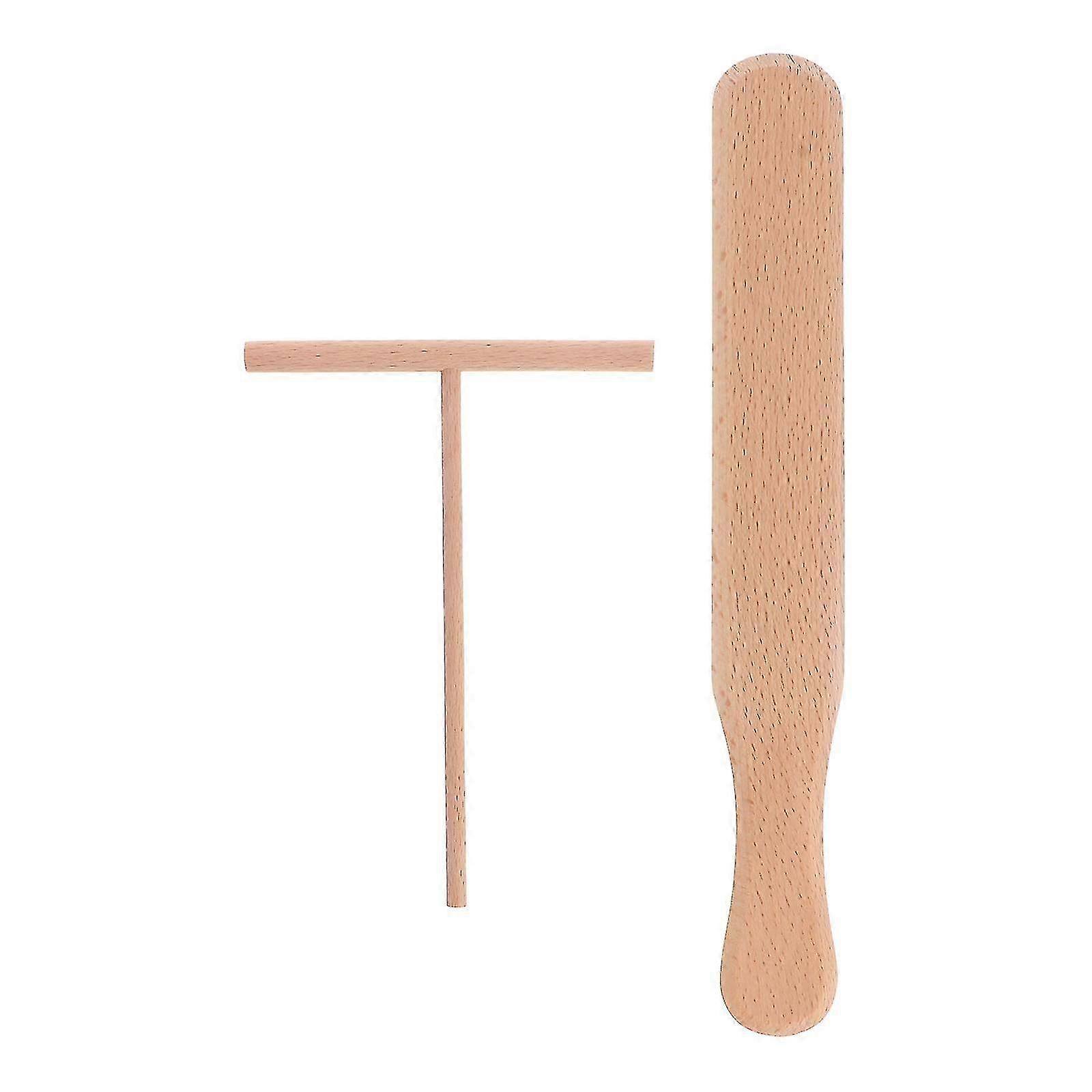 2 Pcs Large Griddle Pancakes Maker Pancake Spatula Crepe Maker Stick Pan Spreader hwy