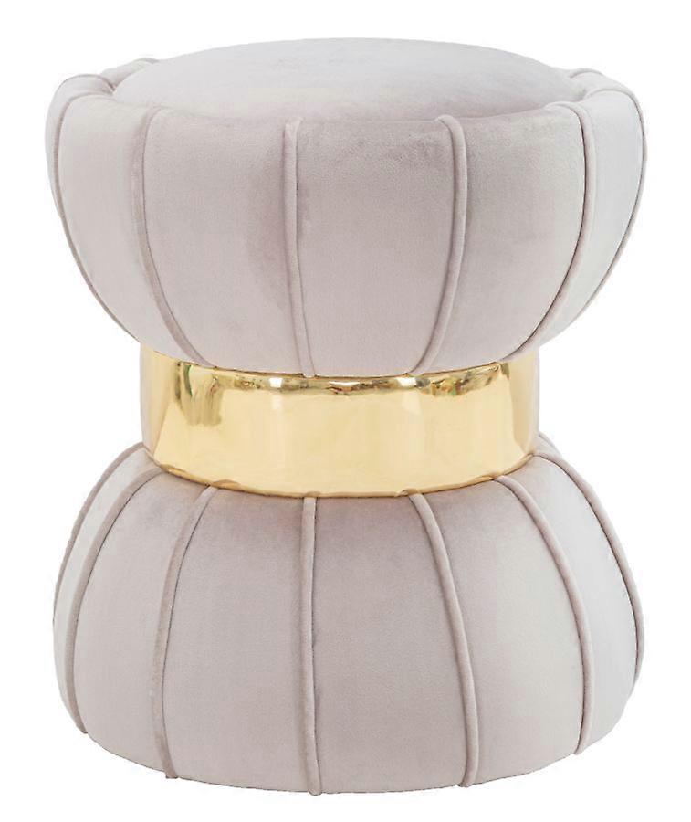 HOCKER BLUME GRAU CM Ø 40X44