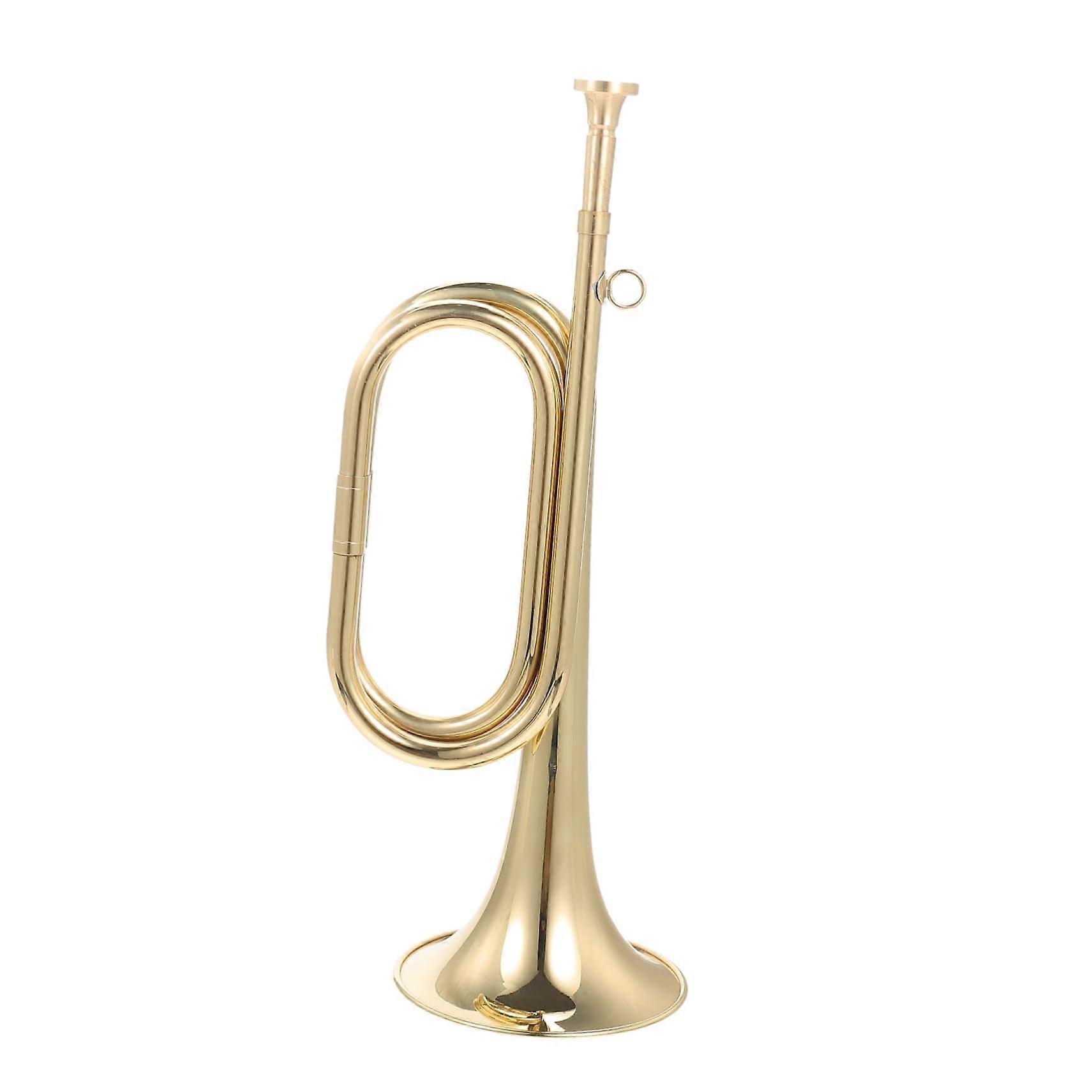 Bugle Trumpet Copper For Beginners Portable Military Trumpet For Orchestra Sound Quality And Easy Handling For School Band And Music Practice