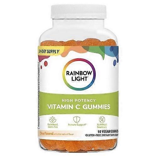 Rainbow Light Vitamin C High Potency Gummies Citrus ,60 Count (Pack of 1)