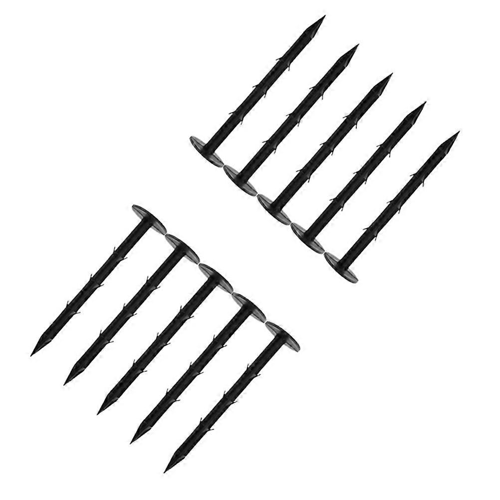 Black PP Stakes for Fastening Use Heavy Duty and Durable 10 Pcs