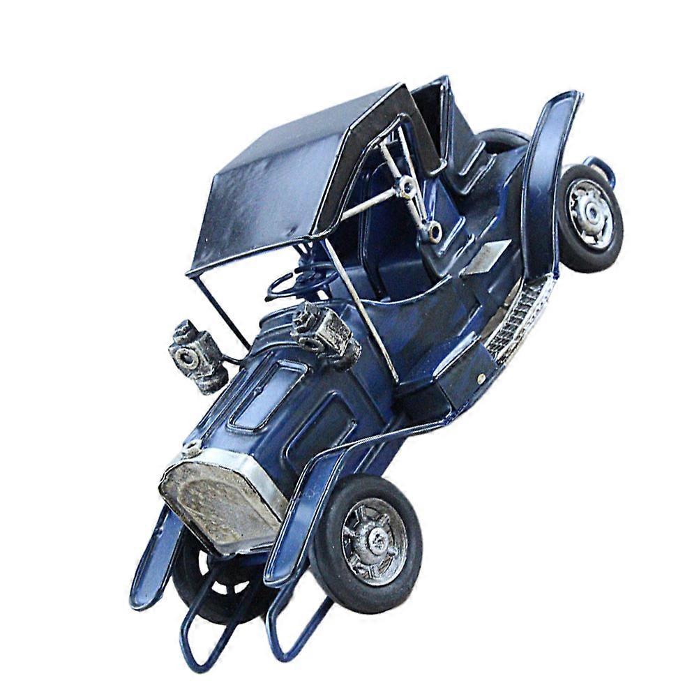 Car Decoration Iron Delicate Classic Auto Model 19*7*9cm Blue For Home 1Pack