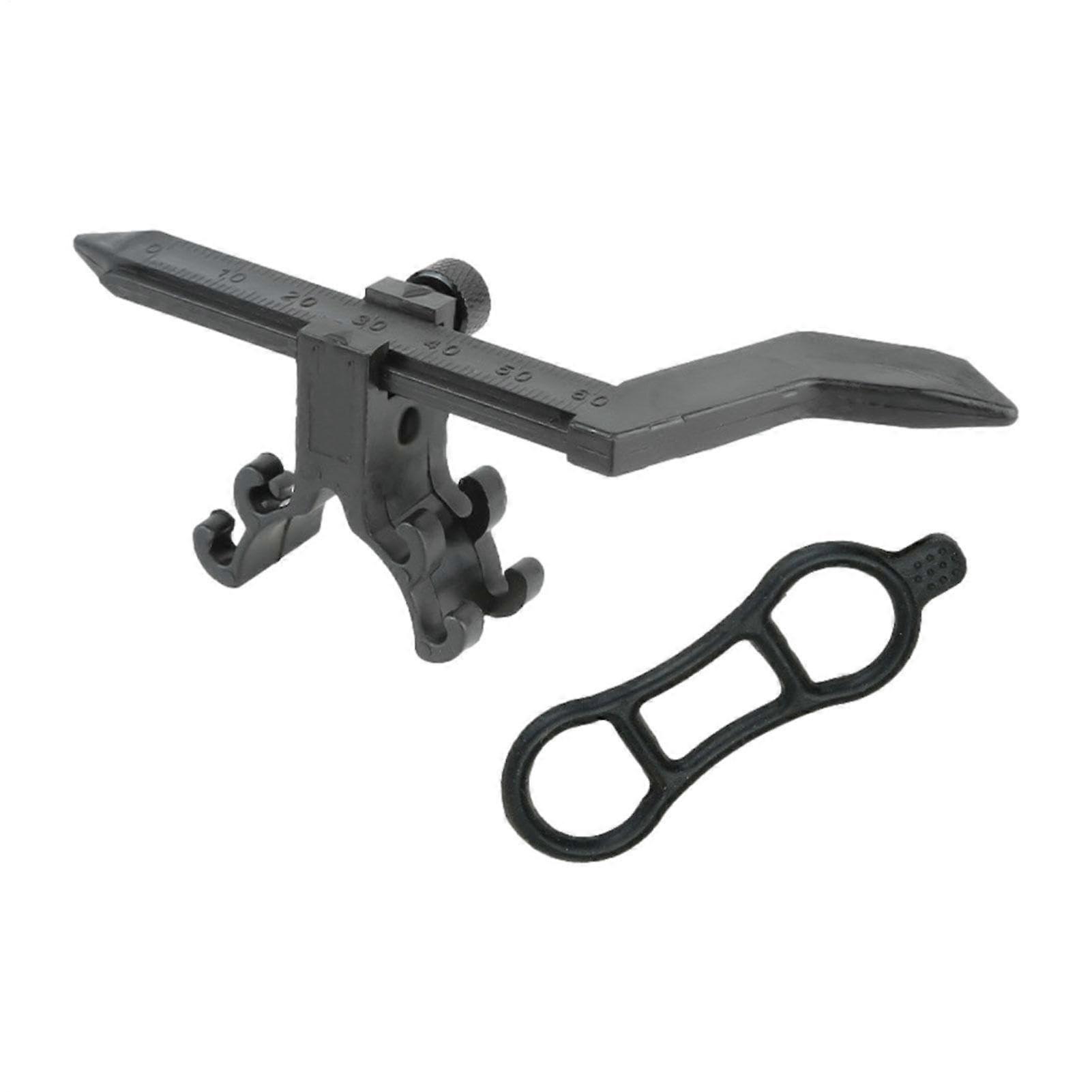 Precision dial indicator bicycle spoke alignment tool,  adjustment display