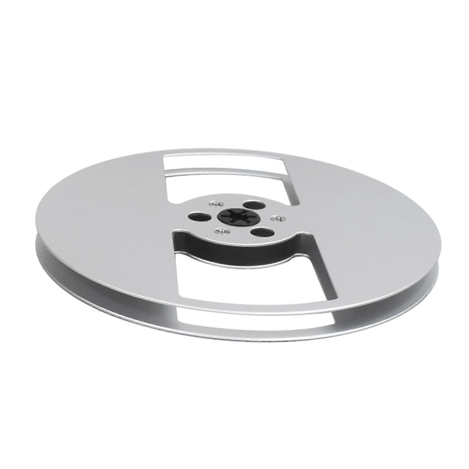 Aluminum Alloy 1/4inch 7inch Empty Reel for Reel to Reel Tape Recorders 2 Hole Takeup Reel for Open Reel Sound Deck Silver