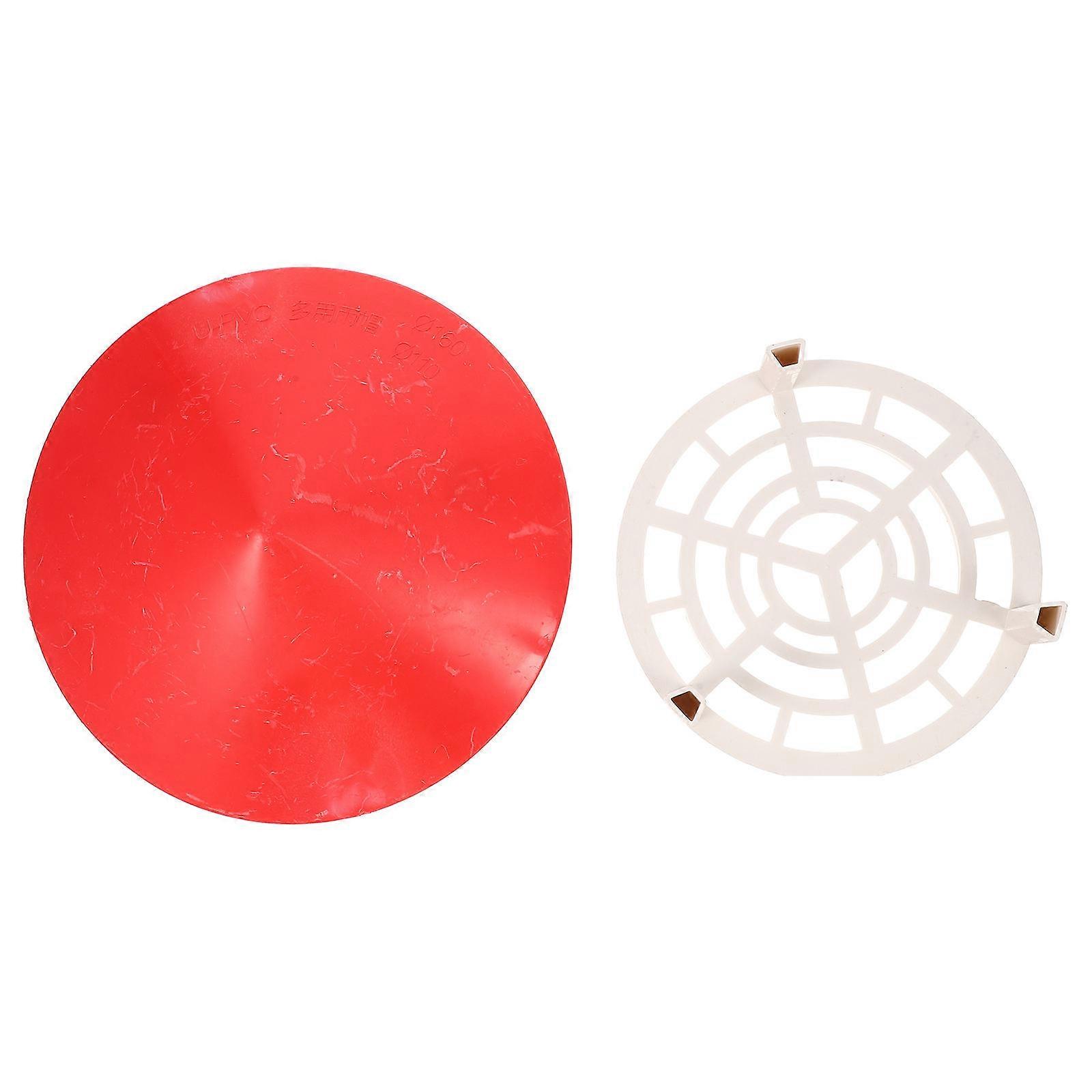 Vent Cover For Roof Chimney Rain Cap Outdoor Homeowners Red Conical Shape 1Set
