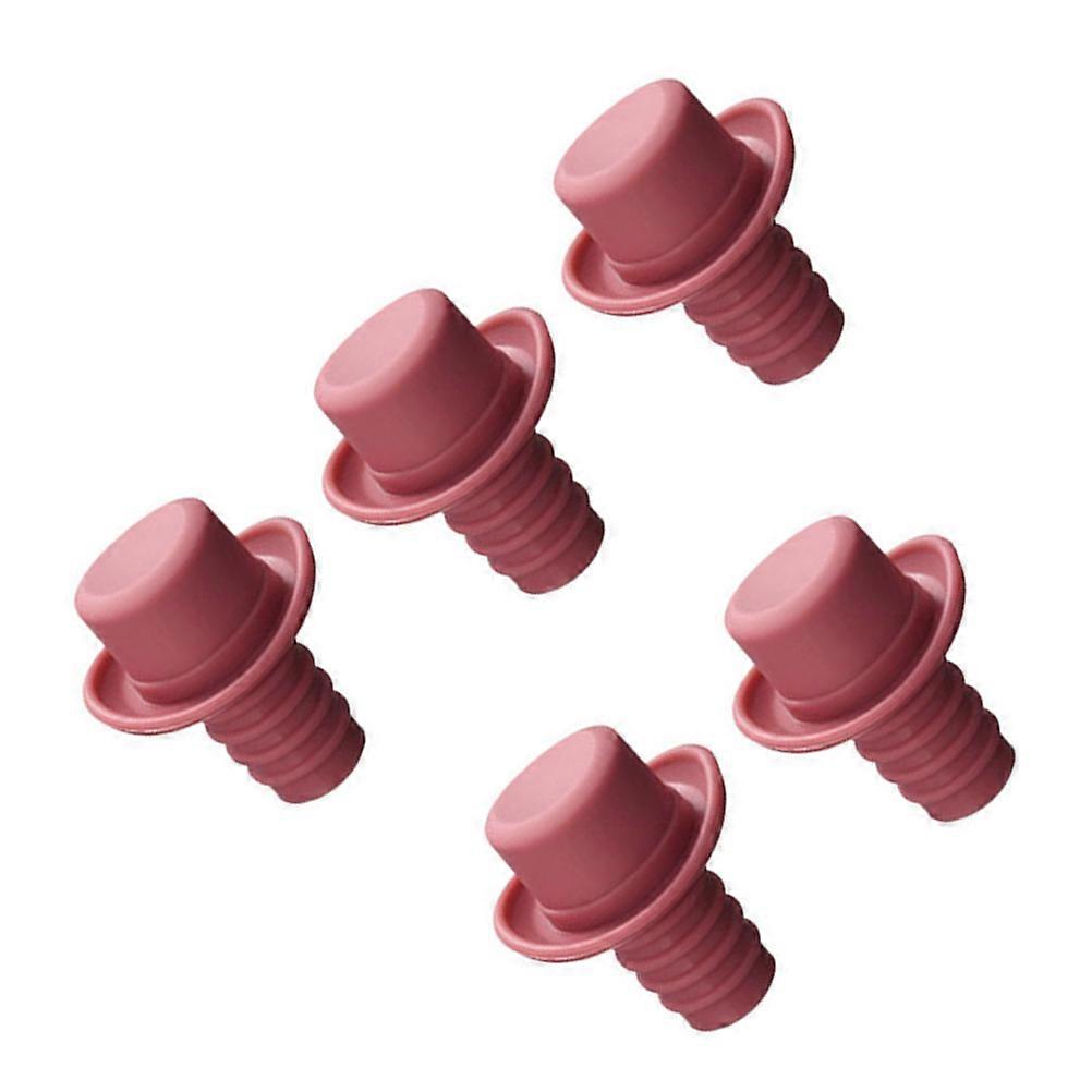 Beverage Closure Castor Plug Silicone Bear Prevent Taste Changes 2.4*1.7*4CM For Soda Bottles 5Set
