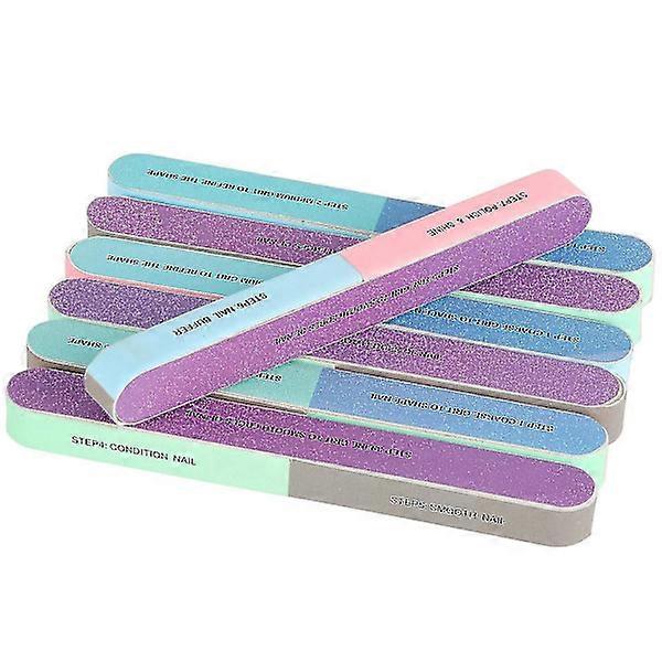 12 Packungen 7-Way Nagelfeile und Buffer Block Professional Nail Buffing null none