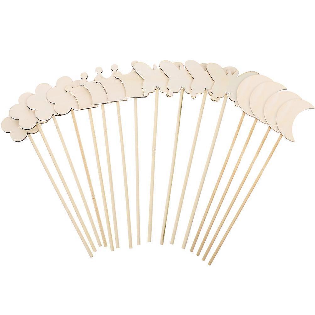 DIY Unfinished Fairy Wand for Kids Playing with Smooth Surface and Straight Shape 16 Pieces