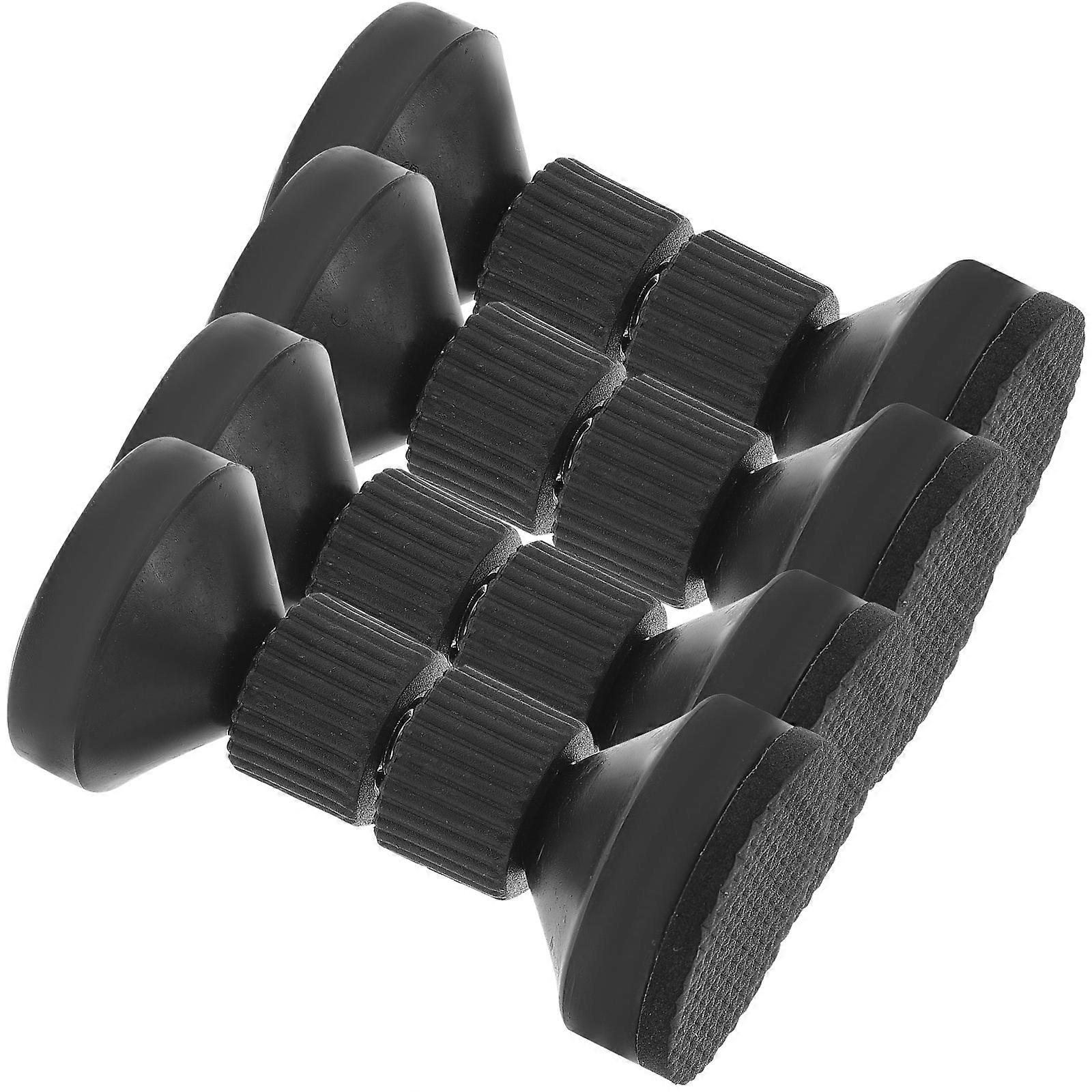 Bed Frame Bracket 4Pcs Adjustable Height Bed Support Supply For Homeowners Black Plastic