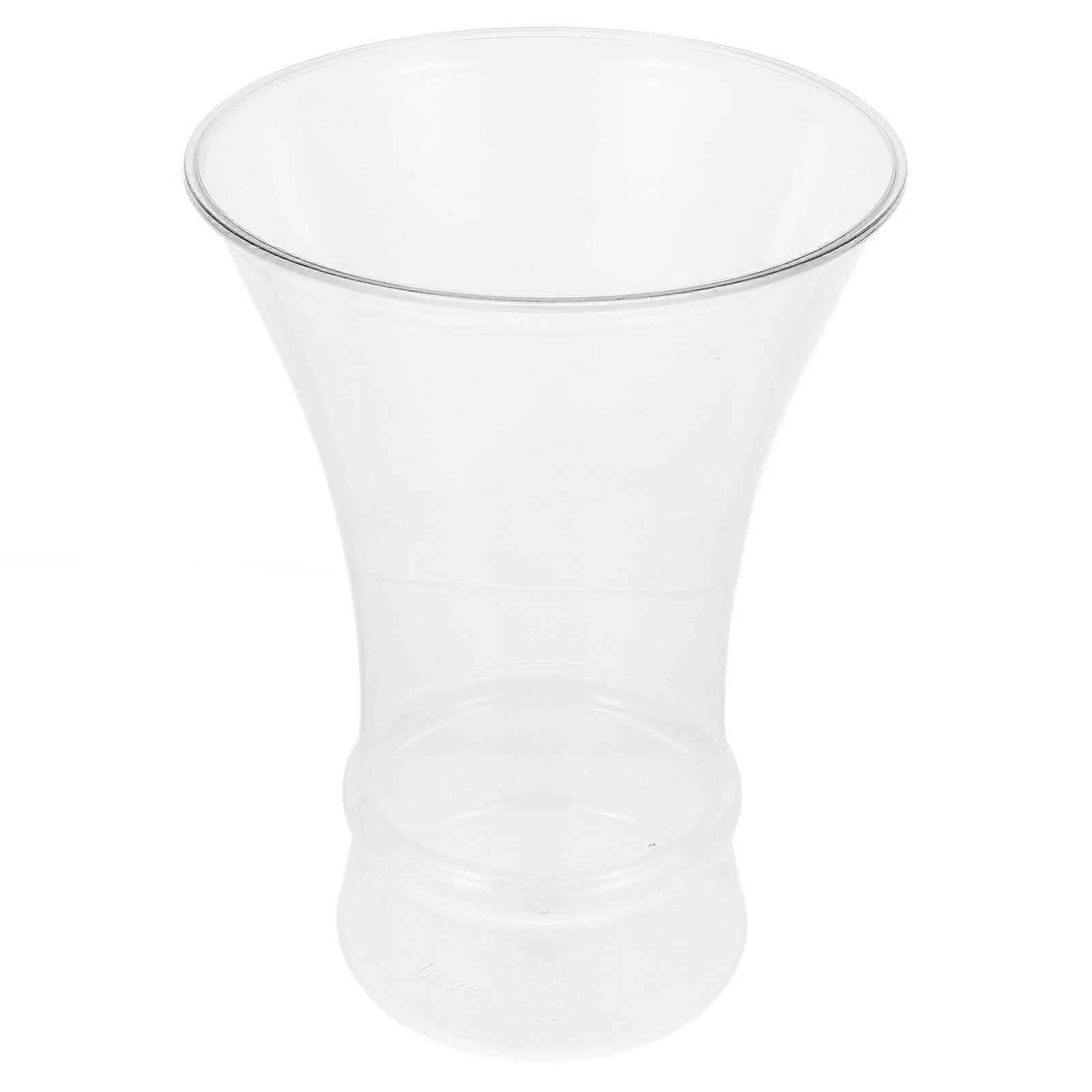 Modern Transparent Plastic Vase for Flower Arrangements and Home Decoration Simple Sleek Design