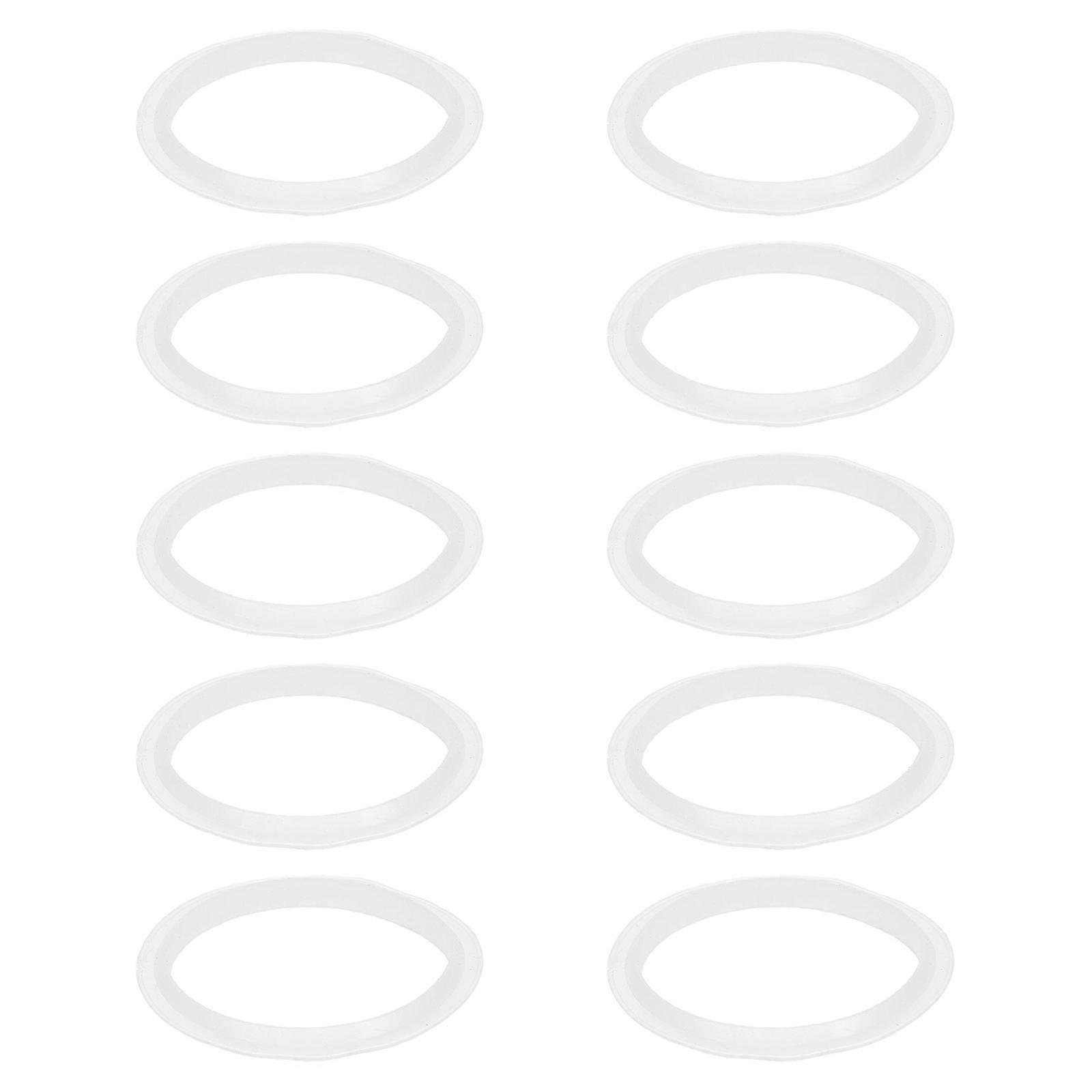 Silicone Bath Sink Gaskets 10pcs for Leak Prevention and Enhanced Sealing in Bathrooms, Fits Bathtub and Sink Fixtures