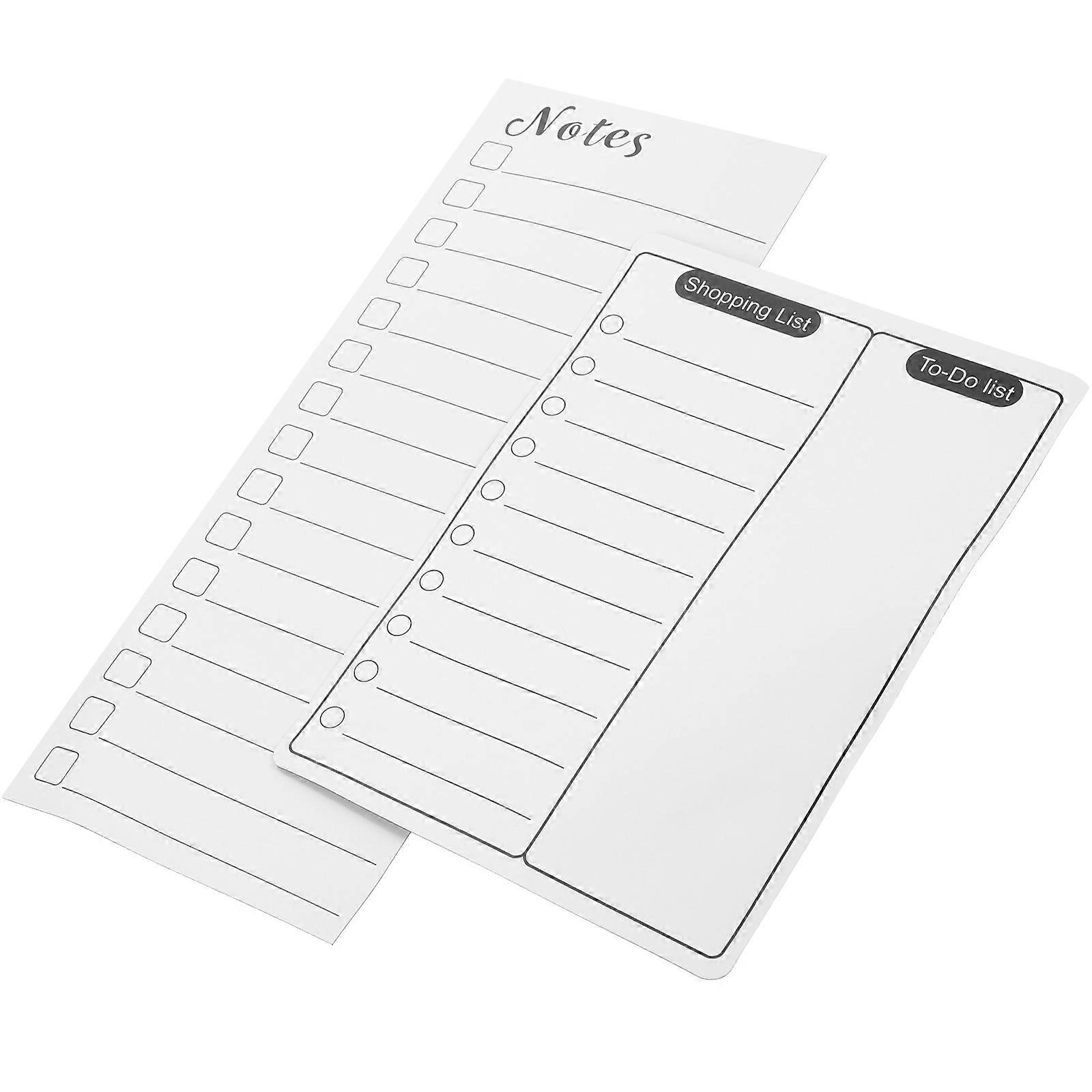 Magnetic Board For Fridge Message Reminder List For Students 21X14.5CM Writable 2Pcs