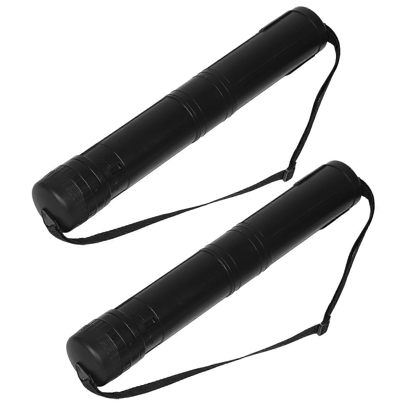 Expandable Document Poster Storage Tube Protective Case For Artists And Students Durable Material 2Pcs