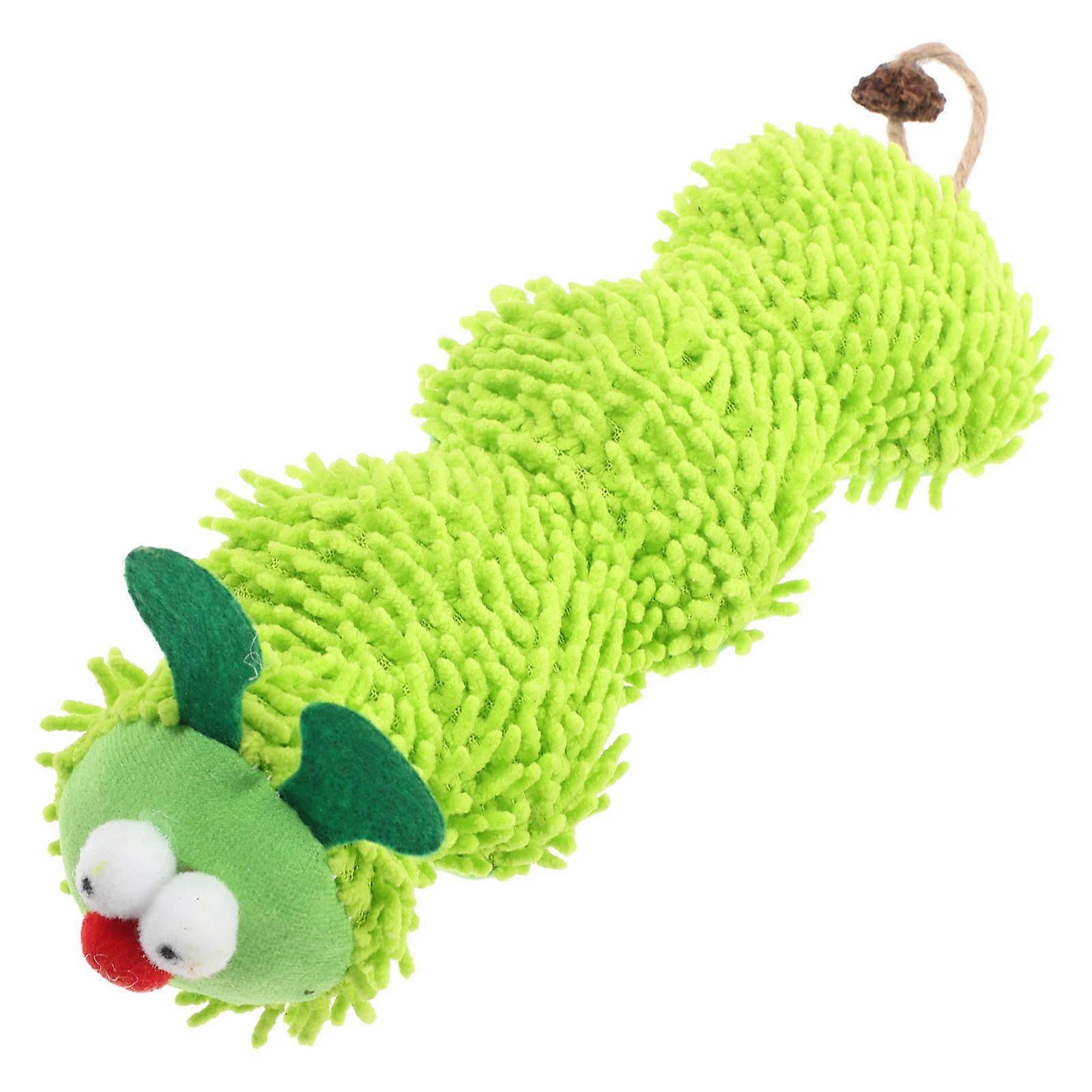 Catnip Plush Caterpillar Chew Toy for Cats – Interactive Teaser Lightweight Fun Indoor Pet Toy for Teething Exercise and Hunting Instincts Stimulation