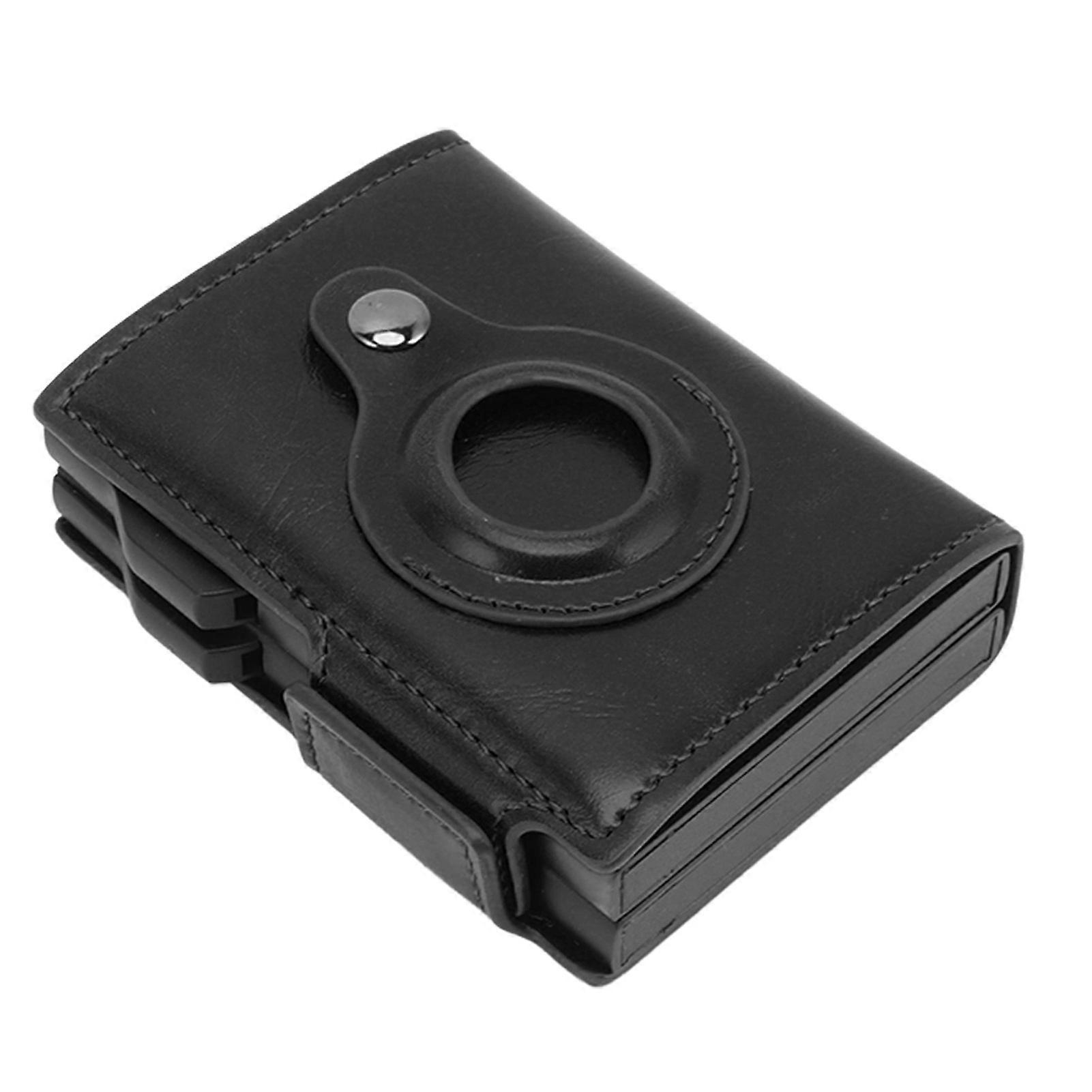 Multi Function Wallet Clip for IOS Locator Safe Small Men's Wallet Clip for Bank Card Bill Passport Black 