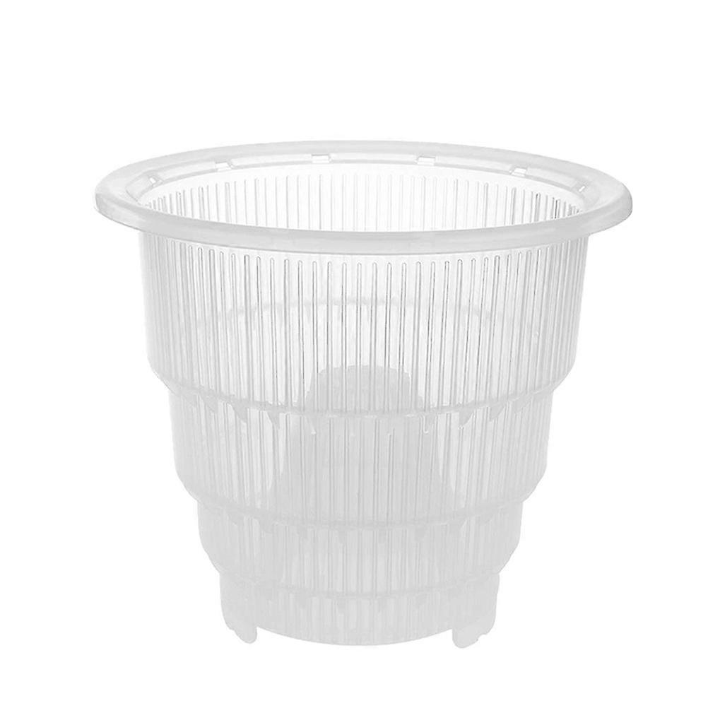 White Resin Flower Pot for Home Decor Durable and Breathable Planter for Succulents 15cm and 12cm Diameter