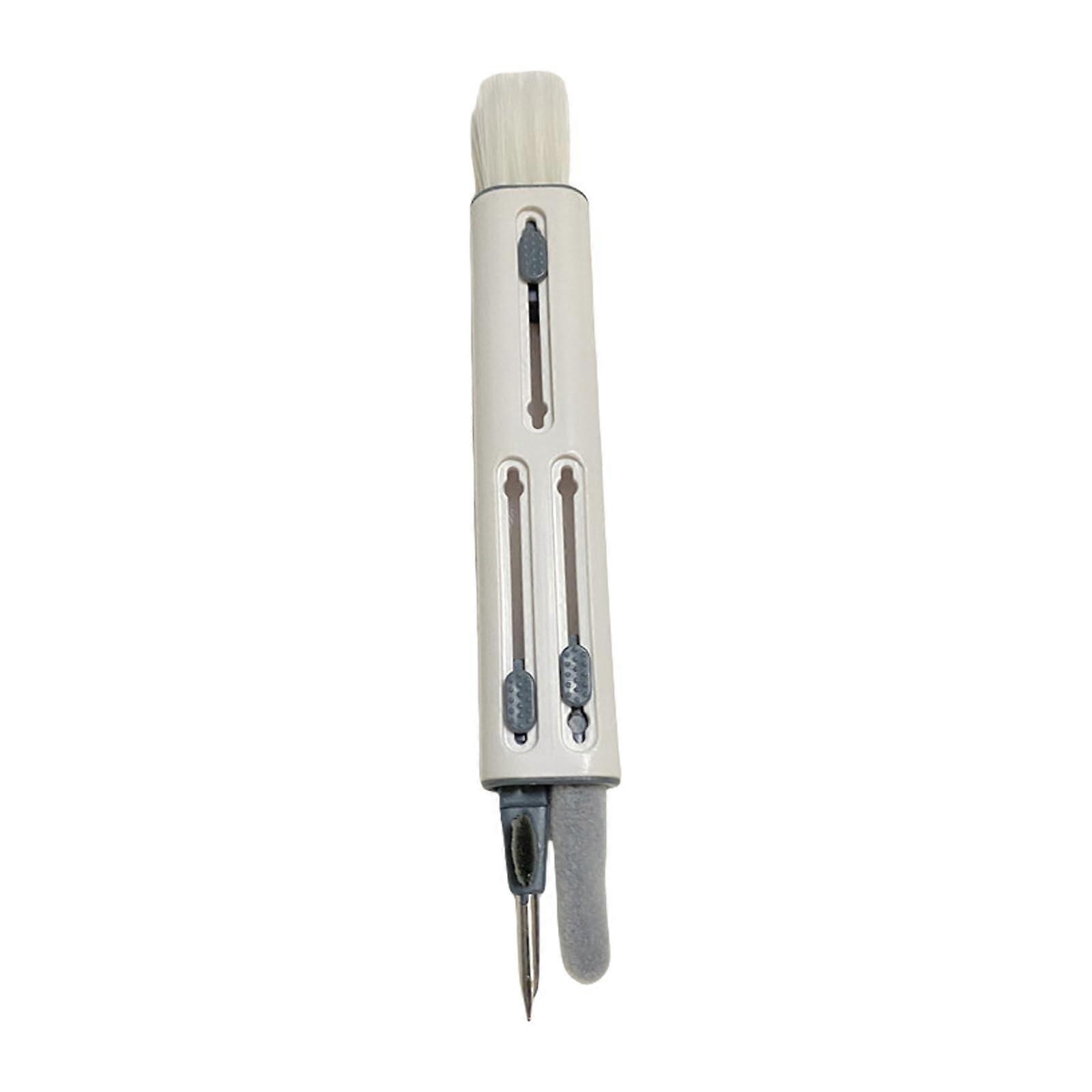 Multifunctional cleaning tool for removing dirt on keyboards and earphones, compact size