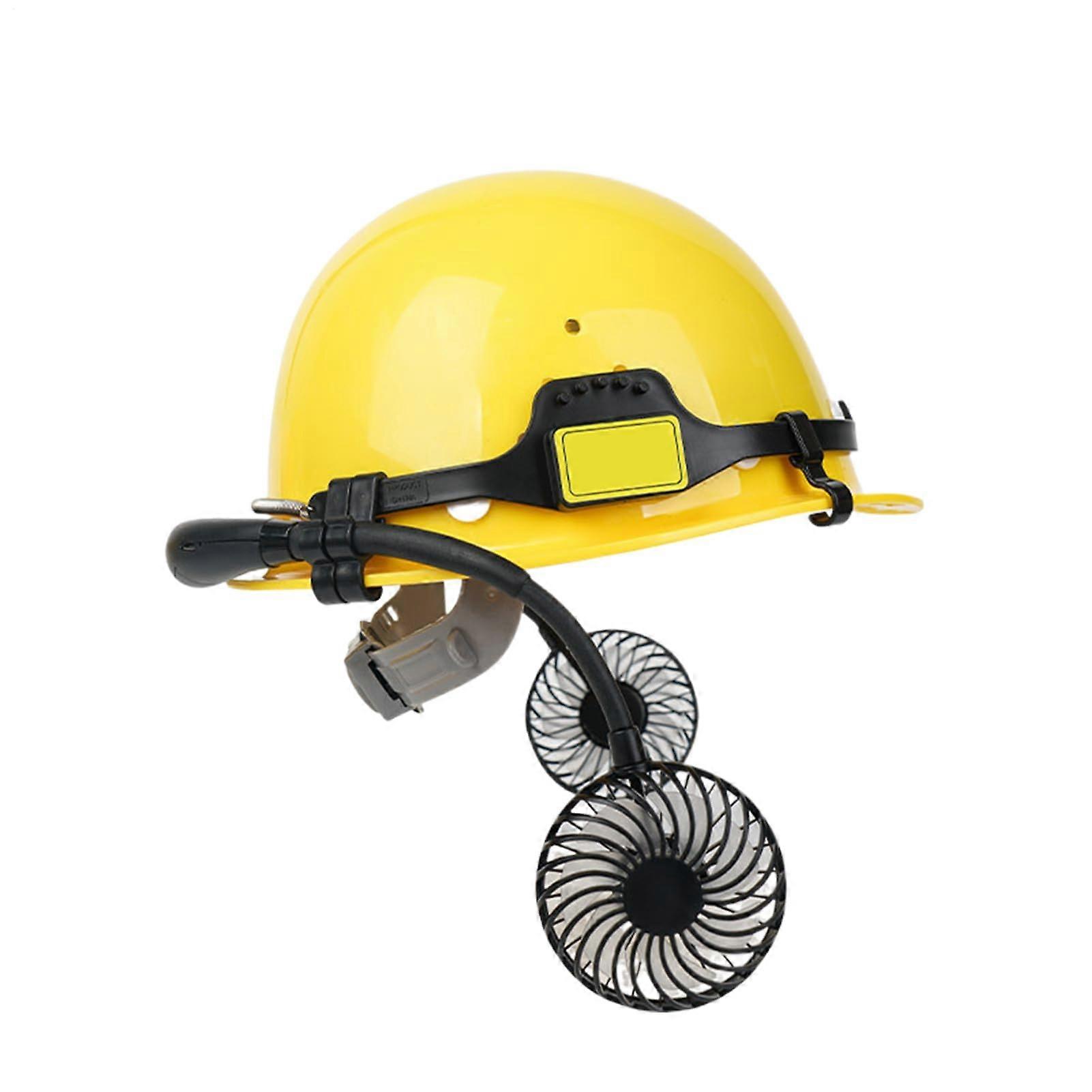 Work Safety Helmet For Adults, Ventilated And Adjustable Angle, Rechargeable Fan For DIY And Construction