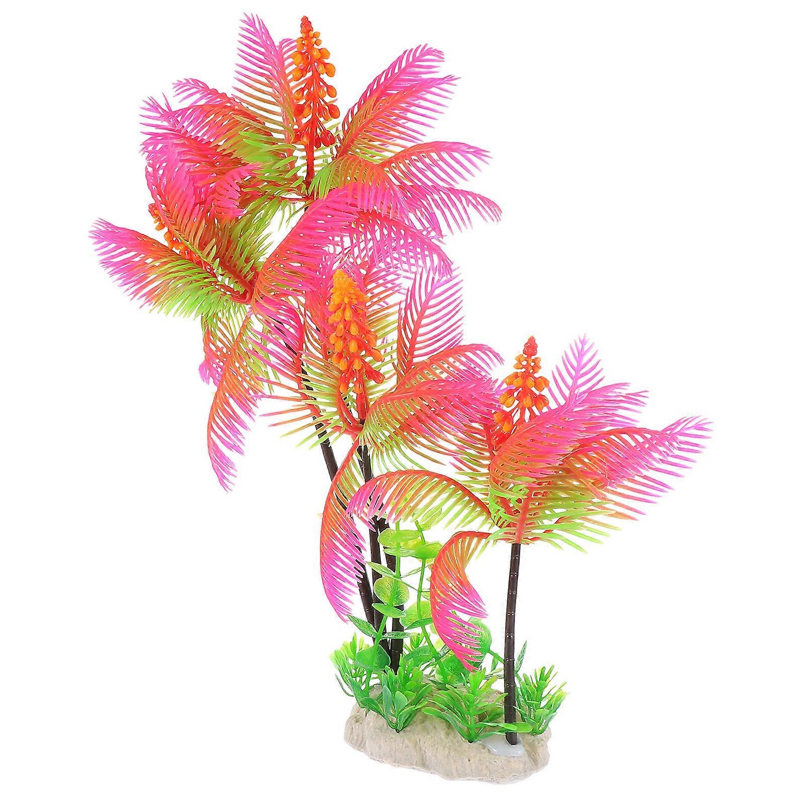 Coconut Tree Artificial Sculpture 1Pc Aquarium Decoration For Home Decor With Shelter Functionality