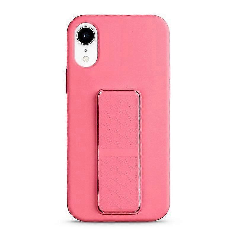 For iPhone XR Liquid Silicone Holder Phone Case