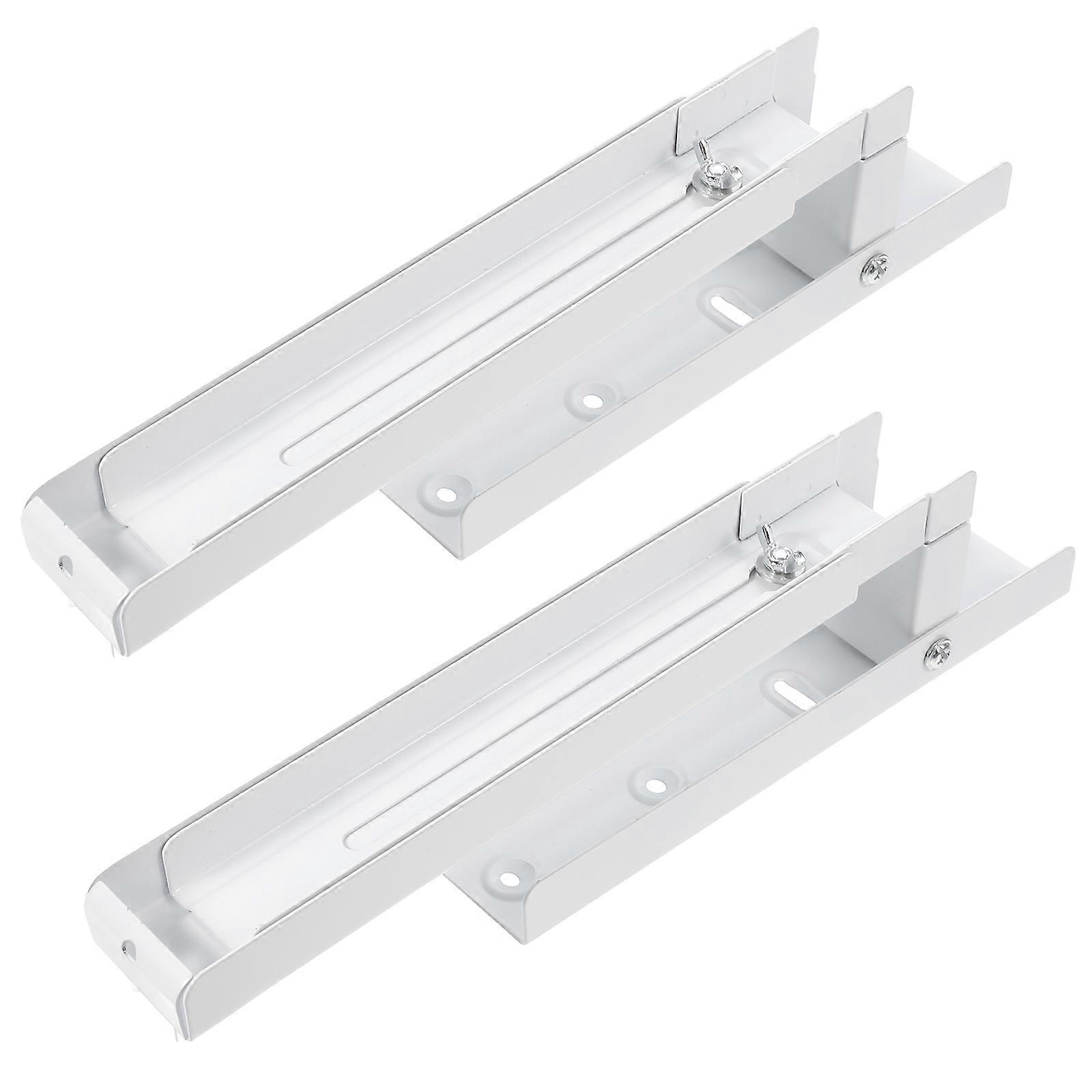 Stainless Steel Microwave Mounting Bracket Set Adjustable For Home Use Kitchen Organization 30X24.5X4.5CM 2Pcs