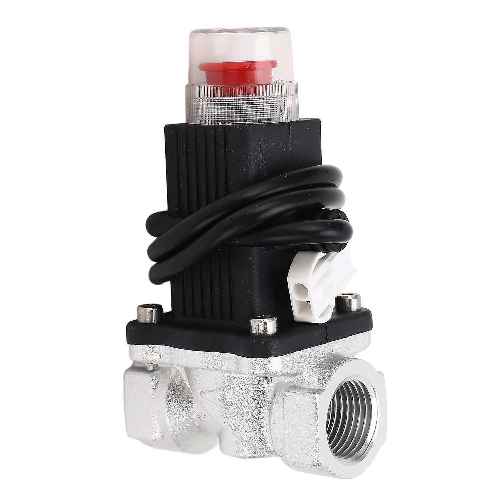 Gas Valve Switch Automatic Gas Valve Aluminium Alloy Solenoid Valve Gas Shut Off Valve Remote Control G1/2 Cylinder