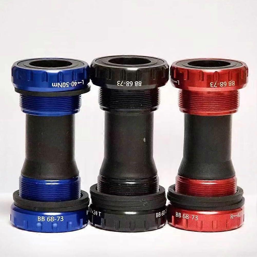 Aluminum Alloy Hollow Shaft With Integrated Tooth Plate For 68/73mm Thread Bearings Red
